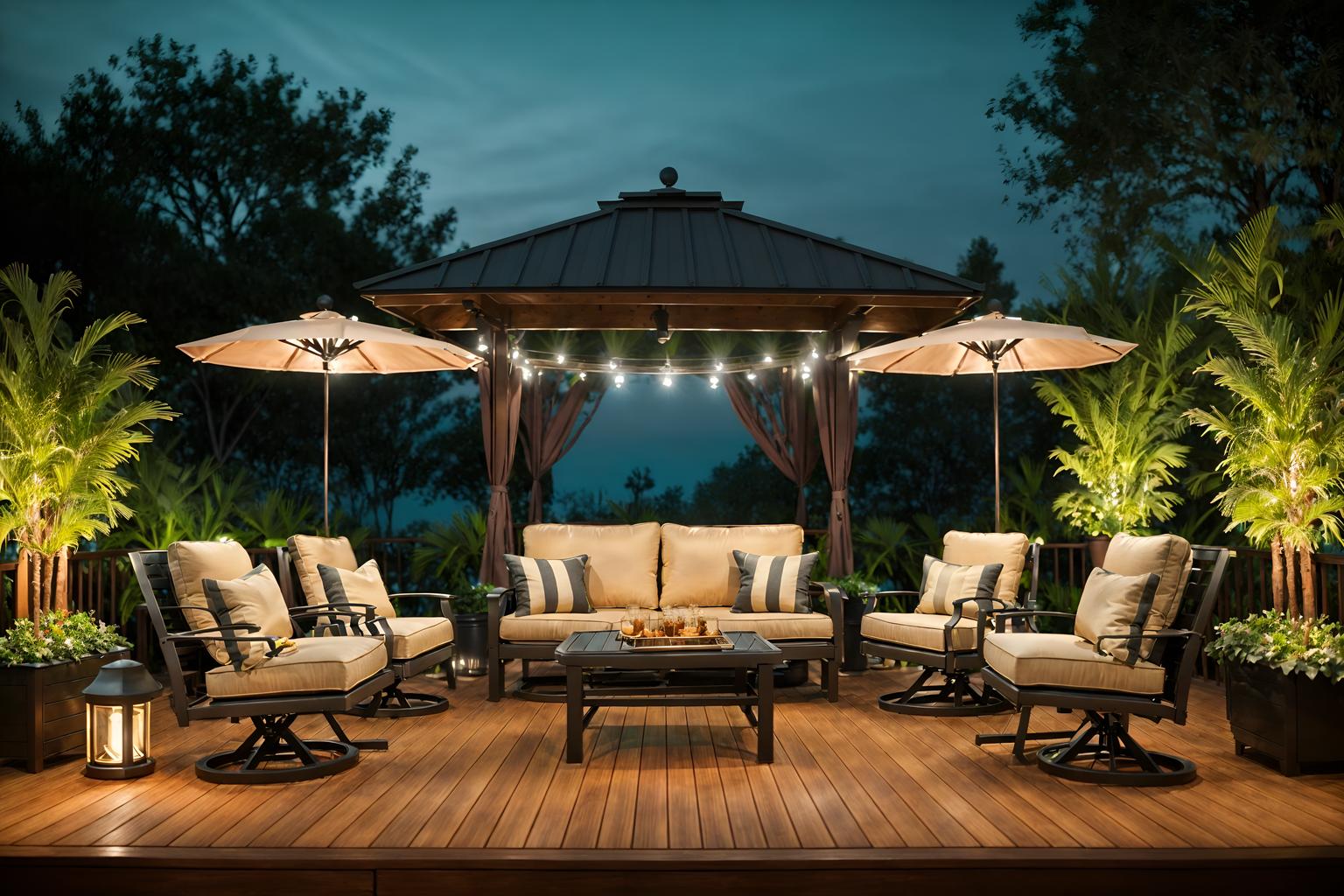 hollywood glam-style designed (outdoor patio ) with deck with deck chairs and barbeque or grill and grass and patio couch with pillows and plant and deck with deck chairs. . . cinematic photo, highly detailed, cinematic lighting, ultra-detailed, ultrarealistic, photorealism, 8k. hollywood glam design style. masterpiece, cinematic light, ultrarealistic+, photorealistic+, 8k, raw photo, realistic, sharp focus on eyes, (symmetrical eyes), (intact eyes), hyperrealistic, highest quality, best quality, , highly detailed, masterpiece, best quality, extremely detailed 8k wallpaper, masterpiece, best quality, ultra-detailed, best shadow, detailed background, detailed face, detailed eyes, high contrast, best illumination, detailed face, dulux, caustic, dynamic angle, detailed glow. dramatic lighting. highly detailed, insanely detailed hair, symmetrical, intricate details, professionally retouched, 8k high definition. strong bokeh. award winning photo.