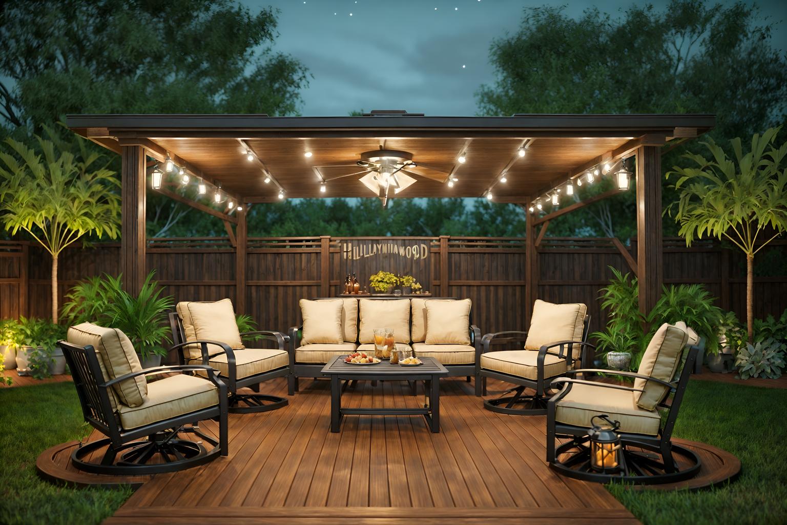 hollywood glam-style designed (outdoor patio ) with deck with deck chairs and barbeque or grill and grass and patio couch with pillows and plant and deck with deck chairs. . . cinematic photo, highly detailed, cinematic lighting, ultra-detailed, ultrarealistic, photorealism, 8k. hollywood glam design style. masterpiece, cinematic light, ultrarealistic+, photorealistic+, 8k, raw photo, realistic, sharp focus on eyes, (symmetrical eyes), (intact eyes), hyperrealistic, highest quality, best quality, , highly detailed, masterpiece, best quality, extremely detailed 8k wallpaper, masterpiece, best quality, ultra-detailed, best shadow, detailed background, detailed face, detailed eyes, high contrast, best illumination, detailed face, dulux, caustic, dynamic angle, detailed glow. dramatic lighting. highly detailed, insanely detailed hair, symmetrical, intricate details, professionally retouched, 8k high definition. strong bokeh. award winning photo.