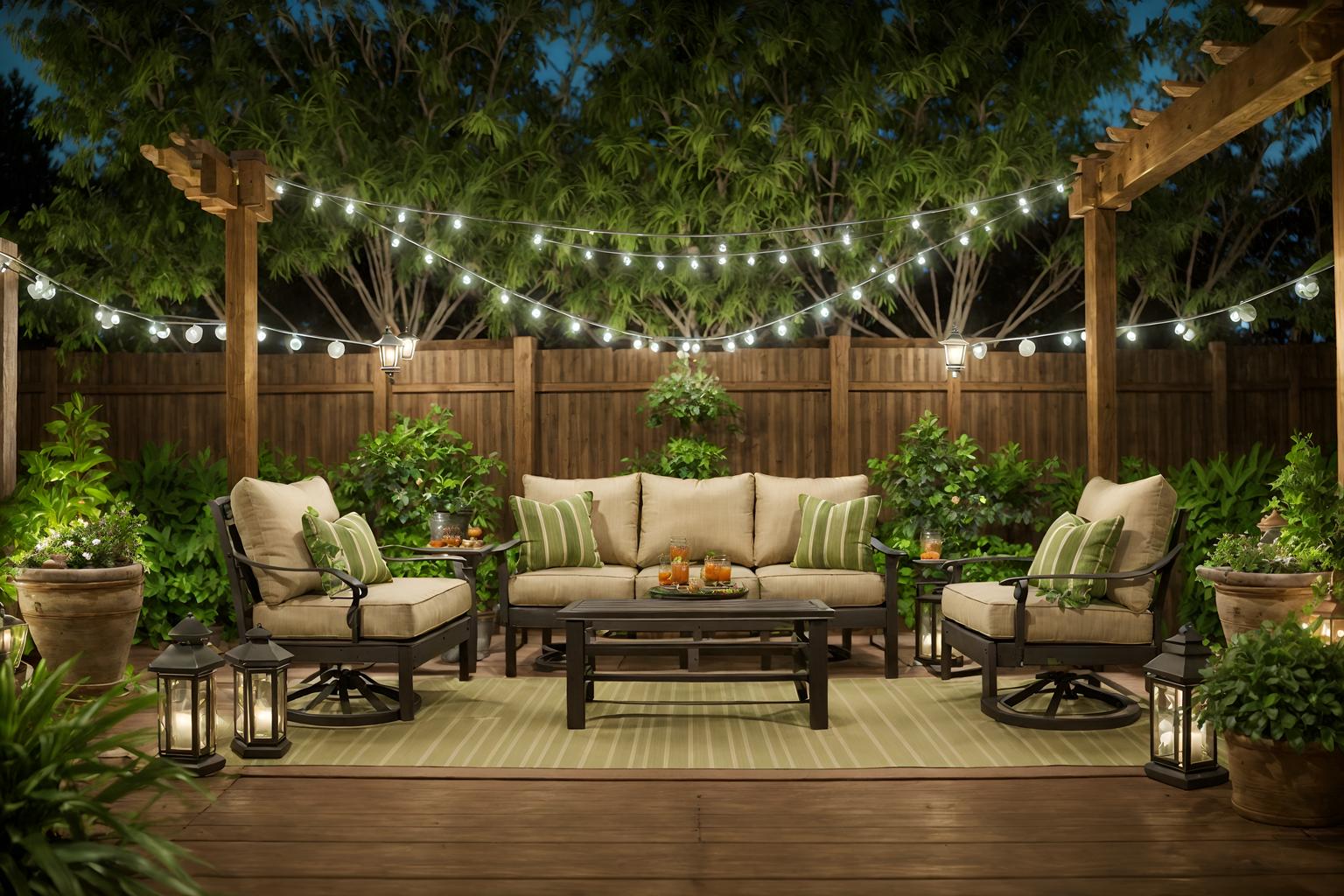 traditional-style designed (outdoor patio ) with patio couch with pillows and deck with deck chairs and plant and barbeque or grill and grass and patio couch with pillows. . . cinematic photo, highly detailed, cinematic lighting, ultra-detailed, ultrarealistic, photorealism, 8k. traditional design style. masterpiece, cinematic light, ultrarealistic+, photorealistic+, 8k, raw photo, realistic, sharp focus on eyes, (symmetrical eyes), (intact eyes), hyperrealistic, highest quality, best quality, , highly detailed, masterpiece, best quality, extremely detailed 8k wallpaper, masterpiece, best quality, ultra-detailed, best shadow, detailed background, detailed face, detailed eyes, high contrast, best illumination, detailed face, dulux, caustic, dynamic angle, detailed glow. dramatic lighting. highly detailed, insanely detailed hair, symmetrical, intricate details, professionally retouched, 8k high definition. strong bokeh. award winning photo.