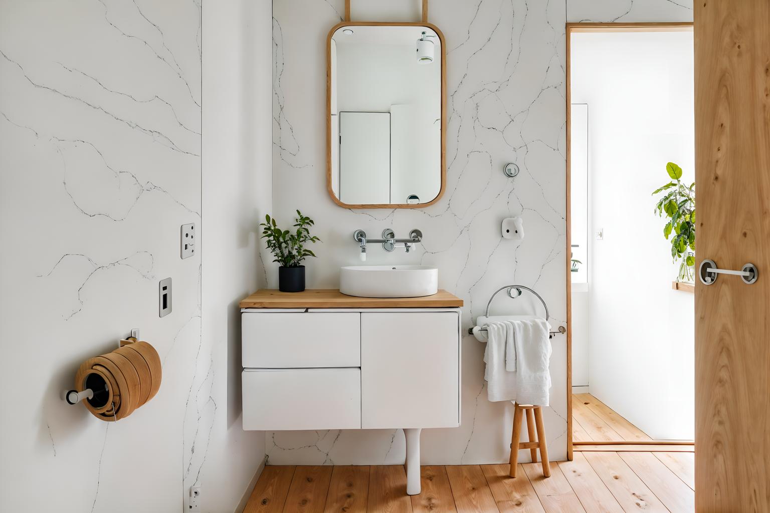 airbnb-style (toilet interior) with sink with tap and toilet with toilet seat up and toilet paper hanger and sink with tap. . with natural materials and elements and open and natural lighting and scandinavian style and simple, clean lines and simplistic furniture and practicality and functionality and simple color palette and neutral walls and textures and natural materials and elements. . cinematic photo, highly detailed, cinematic lighting, ultra-detailed, ultrarealistic, photorealism, 8k. airbnb interior design style. masterpiece, cinematic light, ultrarealistic+, photorealistic+, 8k, raw photo, realistic, sharp focus on eyes, (symmetrical eyes), (intact eyes), hyperrealistic, highest quality, best quality, , highly detailed, masterpiece, best quality, extremely detailed 8k wallpaper, masterpiece, best quality, ultra-detailed, best shadow, detailed background, detailed face, detailed eyes, high contrast, best illumination, detailed face, dulux, caustic, dynamic angle, detailed glow. dramatic lighting. highly detailed, insanely detailed hair, symmetrical, intricate details, professionally retouched, 8k high definition. strong bokeh. award winning photo.