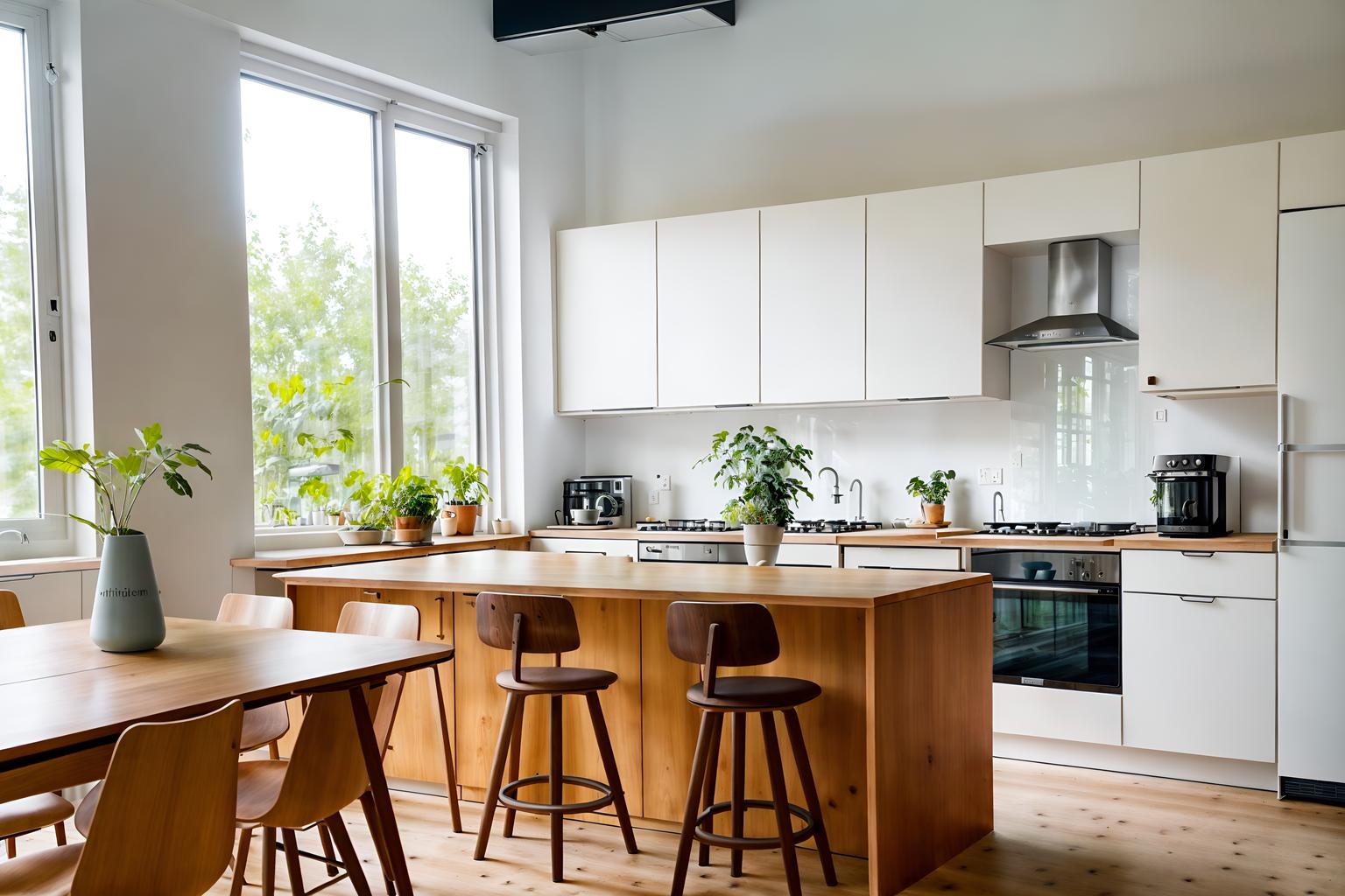 airbnb-style (kitchen living combo interior) with furniture and sink and occasional tables and refrigerator and coffee tables and worktops and sofa and plant. . with scandinavian style and natural materials and elements and simple color palette and practicality and functionality and neutral walls and textures and simple, clean lines and simplistic furniture and open and natural lighting and scandinavian style. . cinematic photo, highly detailed, cinematic lighting, ultra-detailed, ultrarealistic, photorealism, 8k. airbnb interior design style. masterpiece, cinematic light, ultrarealistic+, photorealistic+, 8k, raw photo, realistic, sharp focus on eyes, (symmetrical eyes), (intact eyes), hyperrealistic, highest quality, best quality, , highly detailed, masterpiece, best quality, extremely detailed 8k wallpaper, masterpiece, best quality, ultra-detailed, best shadow, detailed background, detailed face, detailed eyes, high contrast, best illumination, detailed face, dulux, caustic, dynamic angle, detailed glow. dramatic lighting. highly detailed, insanely detailed hair, symmetrical, intricate details, professionally retouched, 8k high definition. strong bokeh. award winning photo.