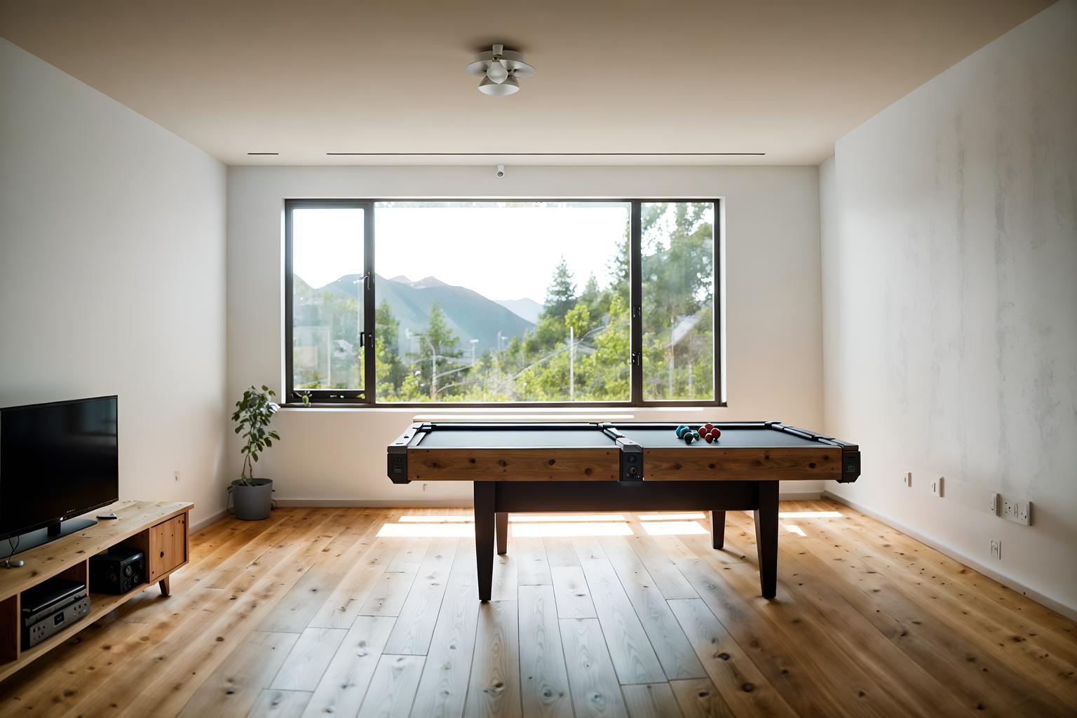 airbnb-style (gaming room interior) . with open and natural lighting and practicality and functionality and natural materials and elements and simple color palette and simple, clean lines and simplistic furniture and neutral walls and textures and scandinavian style and open and natural lighting. . cinematic photo, highly detailed, cinematic lighting, ultra-detailed, ultrarealistic, photorealism, 8k. airbnb interior design style. masterpiece, cinematic light, ultrarealistic+, photorealistic+, 8k, raw photo, realistic, sharp focus on eyes, (symmetrical eyes), (intact eyes), hyperrealistic, highest quality, best quality, , highly detailed, masterpiece, best quality, extremely detailed 8k wallpaper, masterpiece, best quality, ultra-detailed, best shadow, detailed background, detailed face, detailed eyes, high contrast, best illumination, detailed face, dulux, caustic, dynamic angle, detailed glow. dramatic lighting. highly detailed, insanely detailed hair, symmetrical, intricate details, professionally retouched, 8k high definition. strong bokeh. award winning photo.