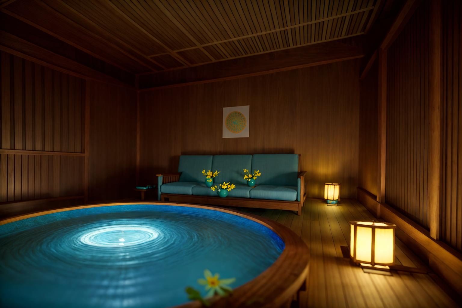 easter-style (onsen interior) . with spring decorations and light blue colors and colorful easter eggs and flowers on table and easter decorations and spring decorations. . cinematic photo, highly detailed, cinematic lighting, ultra-detailed, ultrarealistic, photorealism, 8k. easter interior design style. masterpiece, cinematic light, ultrarealistic+, photorealistic+, 8k, raw photo, realistic, sharp focus on eyes, (symmetrical eyes), (intact eyes), hyperrealistic, highest quality, best quality, , highly detailed, masterpiece, best quality, extremely detailed 8k wallpaper, masterpiece, best quality, ultra-detailed, best shadow, detailed background, detailed face, detailed eyes, high contrast, best illumination, detailed face, dulux, caustic, dynamic angle, detailed glow. dramatic lighting. highly detailed, insanely detailed hair, symmetrical, intricate details, professionally retouched, 8k high definition. strong bokeh. award winning photo.