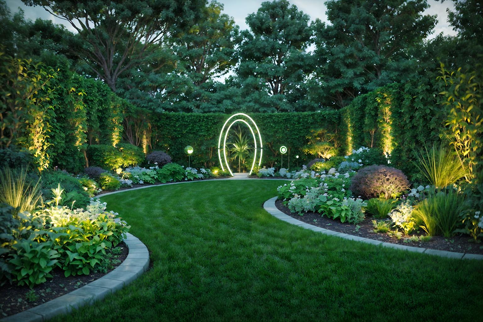 retro futuristic-style designed (outdoor garden ) with grass and garden plants and garden tree and grass. . with vintage futurism and futuristic and circular shapes and smooth polished marble and steel finishing and smooth marble and futurism minimalist and light colors. . cinematic photo, highly detailed, cinematic lighting, ultra-detailed, ultrarealistic, photorealism, 8k. retro futuristic design style. masterpiece, cinematic light, ultrarealistic+, photorealistic+, 8k, raw photo, realistic, sharp focus on eyes, (symmetrical eyes), (intact eyes), hyperrealistic, highest quality, best quality, , highly detailed, masterpiece, best quality, extremely detailed 8k wallpaper, masterpiece, best quality, ultra-detailed, best shadow, detailed background, detailed face, detailed eyes, high contrast, best illumination, detailed face, dulux, caustic, dynamic angle, detailed glow. dramatic lighting. highly detailed, insanely detailed hair, symmetrical, intricate details, professionally retouched, 8k high definition. strong bokeh. award winning photo.