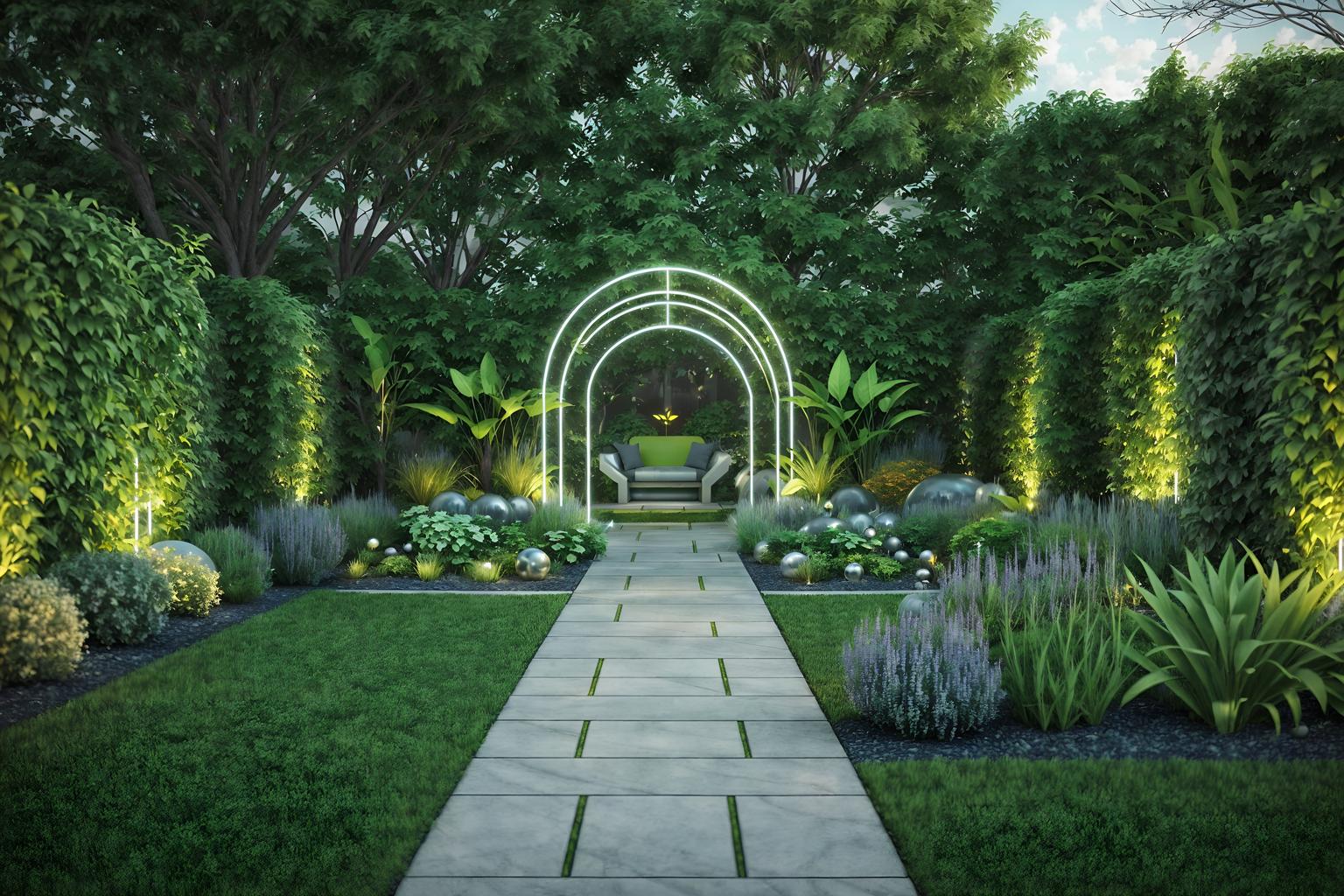 retro futuristic-style designed (outdoor garden ) with grass and garden plants and garden tree and grass. . with vintage futurism and futuristic and circular shapes and smooth polished marble and steel finishing and smooth marble and futurism minimalist and light colors. . cinematic photo, highly detailed, cinematic lighting, ultra-detailed, ultrarealistic, photorealism, 8k. retro futuristic design style. masterpiece, cinematic light, ultrarealistic+, photorealistic+, 8k, raw photo, realistic, sharp focus on eyes, (symmetrical eyes), (intact eyes), hyperrealistic, highest quality, best quality, , highly detailed, masterpiece, best quality, extremely detailed 8k wallpaper, masterpiece, best quality, ultra-detailed, best shadow, detailed background, detailed face, detailed eyes, high contrast, best illumination, detailed face, dulux, caustic, dynamic angle, detailed glow. dramatic lighting. highly detailed, insanely detailed hair, symmetrical, intricate details, professionally retouched, 8k high definition. strong bokeh. award winning photo.