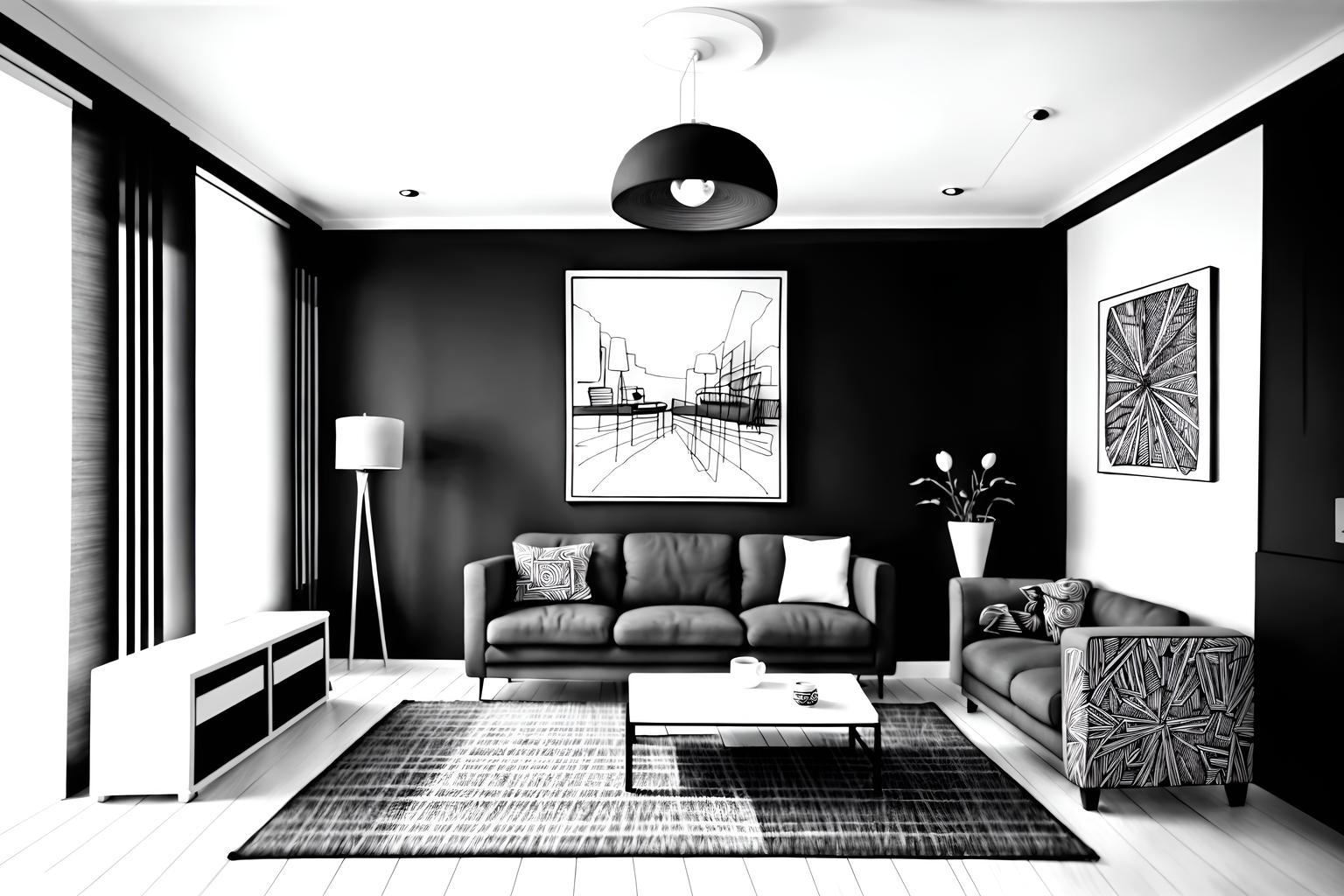 (hand-drawn monochrome black and white sketch line drawing)++ of sketch-style (kids room) apartment interior. a sketch of interior. with . . a sketch of interior. with accent chair and storage bench or ottoman and night light. trending on artstation. black and white line drawing sketch without colors. masterpiece, cinematic light, ultrarealistic+, photorealistic+, 8k, raw photo, realistic, sharp focus on eyes, (symmetrical eyes), (intact eyes), hyperrealistic, highest quality, best quality, , highly detailed, masterpiece, best quality, extremely detailed 8k wallpaper, masterpiece, best quality, ultra-detailed, best shadow, detailed background, detailed face, detailed eyes, high contrast, best illumination, detailed face, dulux, caustic, dynamic angle, detailed glow. dramatic lighting. highly detailed, insanely detailed hair, symmetrical, intricate details, professionally retouched, 8k high definition. strong bokeh. award winning photo.