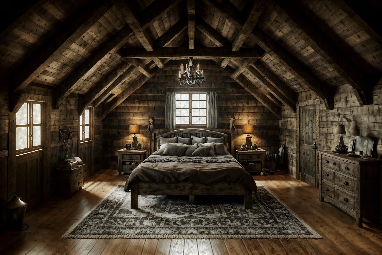 rustic-style (attic interior) . with . . cinematic photo, highly detailed, cinematic lighting, ultra-detailed, ultrarealistic, photorealism, 8k. rustic interior design style. masterpiece, cinematic light, ultrarealistic+, photorealistic+, 8k, raw photo, realistic, sharp focus on eyes, (symmetrical eyes), (intact eyes), hyperrealistic, highest quality, best quality, , highly detailed, masterpiece, best quality, extremely detailed 8k wallpaper, masterpiece, best quality, ultra-detailed, best shadow, detailed background, detailed face, detailed eyes, high contrast, best illumination, detailed face, dulux, caustic, dynamic angle, detailed glow. dramatic lighting. highly detailed, insanely detailed hair, symmetrical, intricate details, professionally retouched, 8k high definition. strong bokeh. award winning photo.