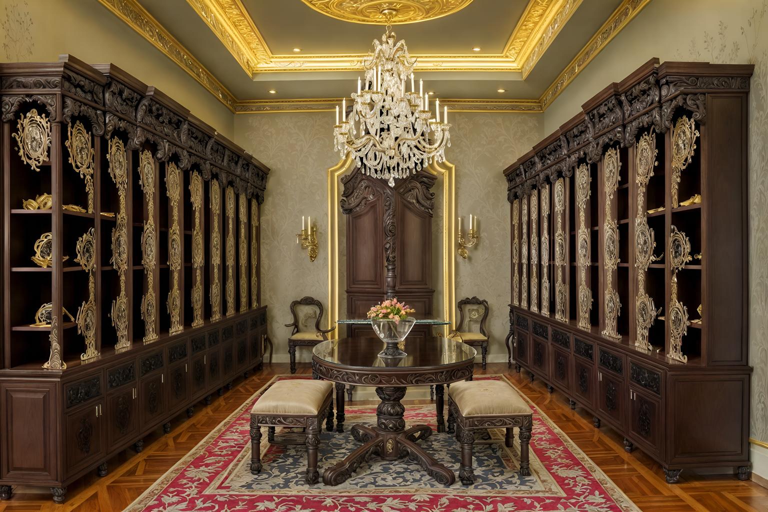 baroque-style (drop zone interior) with wall hooks for coats and storage baskets and a bench and high up storage and shelves for shoes and cabinets and lockers and storage drawers. . with twisted columns and pedestal feet and drama and heavy moldings and crystal and glass accents and dynamism and luxurious floral and damask fabrics and intricate carvings and ornaments. . cinematic photo, highly detailed, cinematic lighting, ultra-detailed, ultrarealistic, photorealism, 8k. baroque interior design style. masterpiece, cinematic light, ultrarealistic+, photorealistic+, 8k, raw photo, realistic, sharp focus on eyes, (symmetrical eyes), (intact eyes), hyperrealistic, highest quality, best quality, , highly detailed, masterpiece, best quality, extremely detailed 8k wallpaper, masterpiece, best quality, ultra-detailed, best shadow, detailed background, detailed face, detailed eyes, high contrast, best illumination, detailed face, dulux, caustic, dynamic angle, detailed glow. dramatic lighting. highly detailed, insanely detailed hair, symmetrical, intricate details, professionally retouched, 8k high definition. strong bokeh. award winning photo.