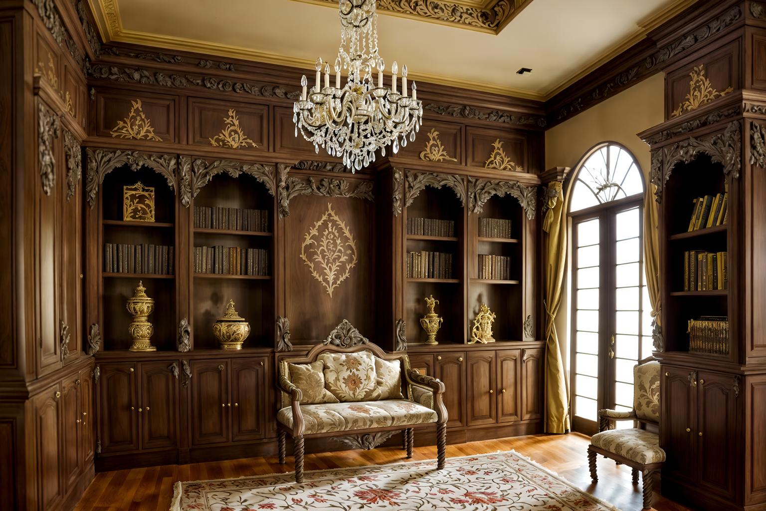 baroque-style (drop zone interior) with wall hooks for coats and storage baskets and a bench and high up storage and shelves for shoes and cabinets and lockers and storage drawers. . with twisted columns and pedestal feet and drama and heavy moldings and crystal and glass accents and dynamism and luxurious floral and damask fabrics and intricate carvings and ornaments. . cinematic photo, highly detailed, cinematic lighting, ultra-detailed, ultrarealistic, photorealism, 8k. baroque interior design style. masterpiece, cinematic light, ultrarealistic+, photorealistic+, 8k, raw photo, realistic, sharp focus on eyes, (symmetrical eyes), (intact eyes), hyperrealistic, highest quality, best quality, , highly detailed, masterpiece, best quality, extremely detailed 8k wallpaper, masterpiece, best quality, ultra-detailed, best shadow, detailed background, detailed face, detailed eyes, high contrast, best illumination, detailed face, dulux, caustic, dynamic angle, detailed glow. dramatic lighting. highly detailed, insanely detailed hair, symmetrical, intricate details, professionally retouched, 8k high definition. strong bokeh. award winning photo.