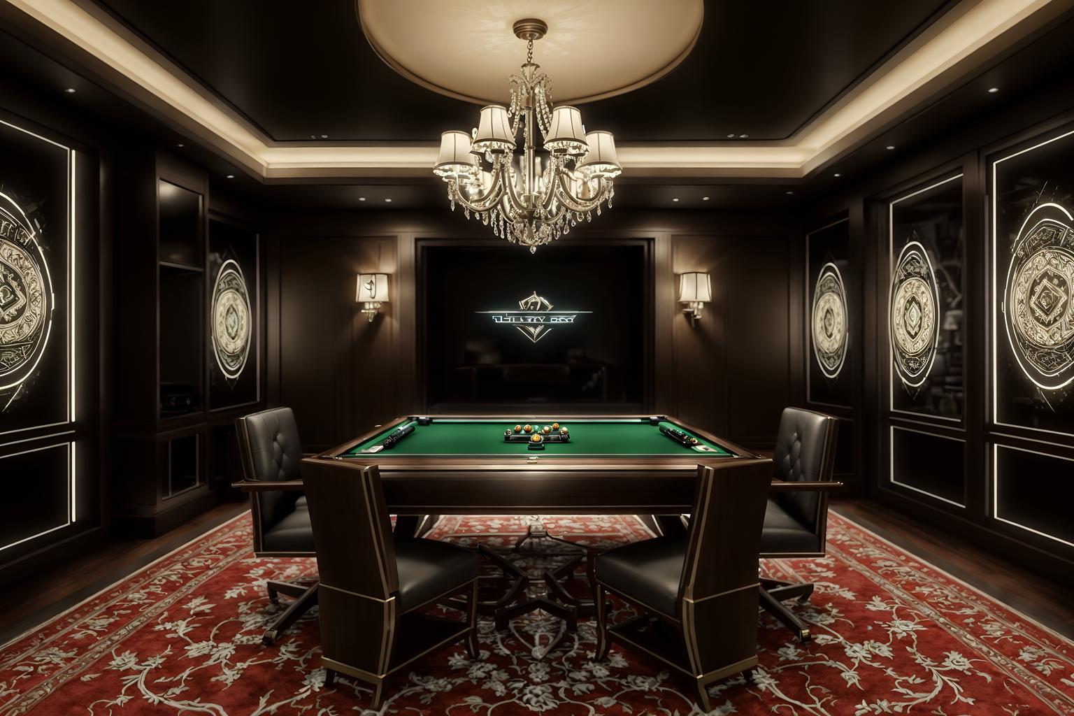 luxury-style (gaming room interior) . . cinematic photo, highly detailed, cinematic lighting, ultra-detailed, ultrarealistic, photorealism, 8k. luxury interior design style. masterpiece, cinematic light, ultrarealistic+, photorealistic+, 8k, raw photo, realistic, sharp focus on eyes, (symmetrical eyes), (intact eyes), hyperrealistic, highest quality, best quality, , highly detailed, masterpiece, best quality, extremely detailed 8k wallpaper, masterpiece, best quality, ultra-detailed, best shadow, detailed background, detailed face, detailed eyes, high contrast, best illumination, detailed face, dulux, caustic, dynamic angle, detailed glow. dramatic lighting. highly detailed, insanely detailed hair, symmetrical, intricate details, professionally retouched, 8k high definition. strong bokeh. award winning photo.