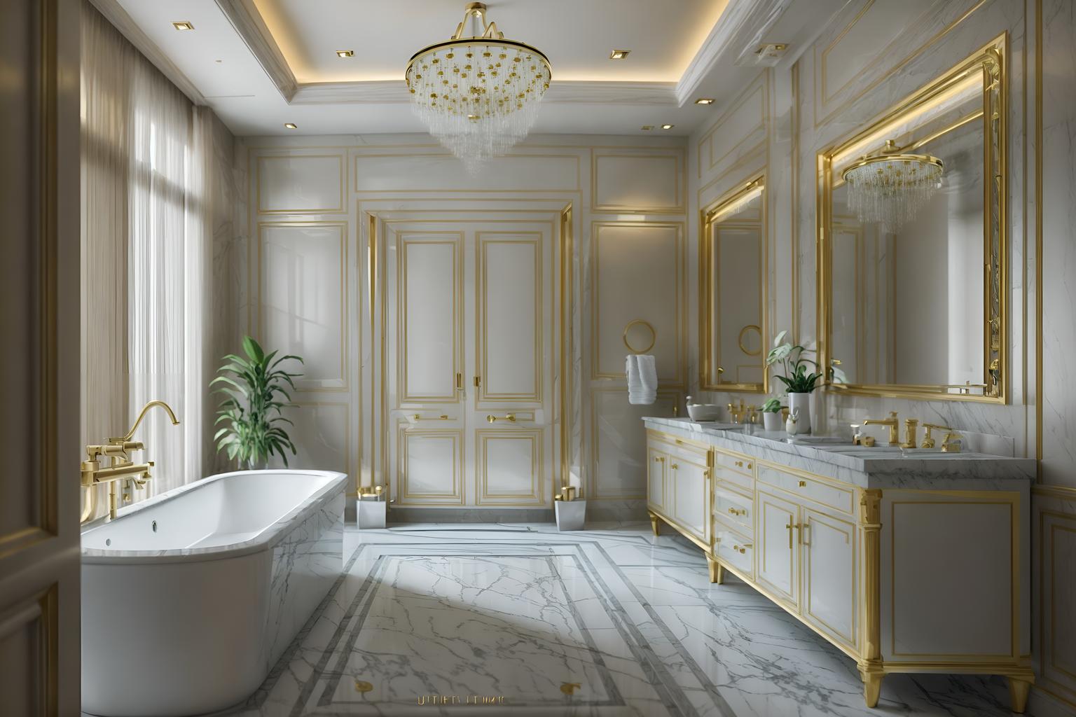 luxury-style (bathroom interior) with mirror and shower and waste basket and bathroom cabinet and bath towel and plant and toilet seat and bathroom sink with faucet. . . cinematic photo, highly detailed, cinematic lighting, ultra-detailed, ultrarealistic, photorealism, 8k. luxury interior design style. masterpiece, cinematic light, ultrarealistic+, photorealistic+, 8k, raw photo, realistic, sharp focus on eyes, (symmetrical eyes), (intact eyes), hyperrealistic, highest quality, best quality, , highly detailed, masterpiece, best quality, extremely detailed 8k wallpaper, masterpiece, best quality, ultra-detailed, best shadow, detailed background, detailed face, detailed eyes, high contrast, best illumination, detailed face, dulux, caustic, dynamic angle, detailed glow. dramatic lighting. highly detailed, insanely detailed hair, symmetrical, intricate details, professionally retouched, 8k high definition. strong bokeh. award winning photo.