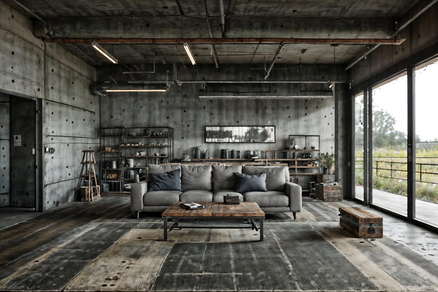 industrial-style (clothing store interior) . with raw aesthetic and neutral tones and exposed concrete and reclaimed wood and exposed rafters and metal panels and open floorplan and utilitarian objects. . cinematic photo, highly detailed, cinematic lighting, ultra-detailed, ultrarealistic, photorealism, 8k. industrial interior design style. masterpiece, cinematic light, ultrarealistic+, photorealistic+, 8k, raw photo, realistic, sharp focus on eyes, (symmetrical eyes), (intact eyes), hyperrealistic, highest quality, best quality, , highly detailed, masterpiece, best quality, extremely detailed 8k wallpaper, masterpiece, best quality, ultra-detailed, best shadow, detailed background, detailed face, detailed eyes, high contrast, best illumination, detailed face, dulux, caustic, dynamic angle, detailed glow. dramatic lighting. highly detailed, insanely detailed hair, symmetrical, intricate details, professionally retouched, 8k high definition. strong bokeh. award winning photo.