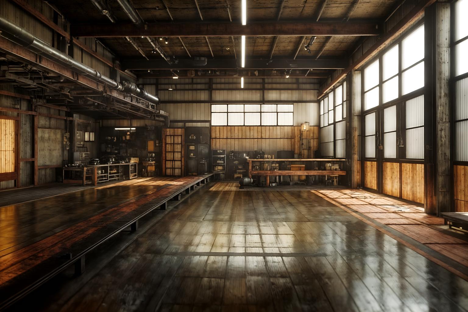 industrial-style (onsen interior) . with factory style and exposed rafters and reclaimed wood and utilitarian objects and open floorplan and metal panels and raw aesthetic and neutral tones. . cinematic photo, highly detailed, cinematic lighting, ultra-detailed, ultrarealistic, photorealism, 8k. industrial interior design style. masterpiece, cinematic light, ultrarealistic+, photorealistic+, 8k, raw photo, realistic, sharp focus on eyes, (symmetrical eyes), (intact eyes), hyperrealistic, highest quality, best quality, , highly detailed, masterpiece, best quality, extremely detailed 8k wallpaper, masterpiece, best quality, ultra-detailed, best shadow, detailed background, detailed face, detailed eyes, high contrast, best illumination, detailed face, dulux, caustic, dynamic angle, detailed glow. dramatic lighting. highly detailed, insanely detailed hair, symmetrical, intricate details, professionally retouched, 8k high definition. strong bokeh. award winning photo.