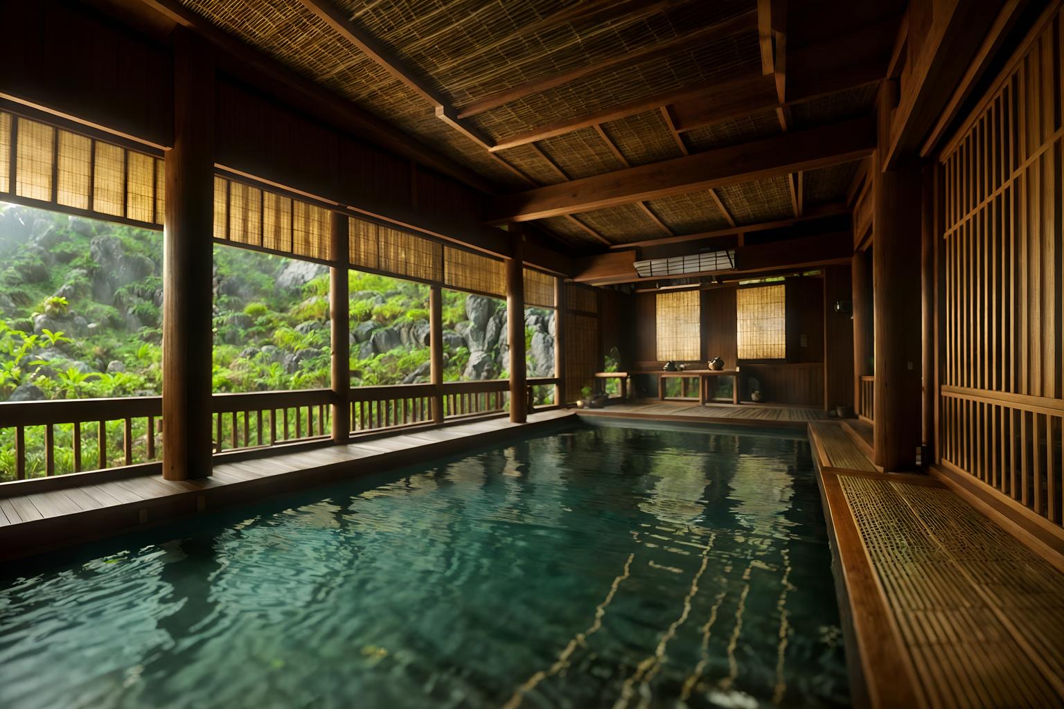 eco-friendly-style (onsen interior) . . cinematic photo, highly detailed, cinematic lighting, ultra-detailed, ultrarealistic, photorealism, 8k. eco-friendly interior design style. masterpiece, cinematic light, ultrarealistic+, photorealistic+, 8k, raw photo, realistic, sharp focus on eyes, (symmetrical eyes), (intact eyes), hyperrealistic, highest quality, best quality, , highly detailed, masterpiece, best quality, extremely detailed 8k wallpaper, masterpiece, best quality, ultra-detailed, best shadow, detailed background, detailed face, detailed eyes, high contrast, best illumination, detailed face, dulux, caustic, dynamic angle, detailed glow. dramatic lighting. highly detailed, insanely detailed hair, symmetrical, intricate details, professionally retouched, 8k high definition. strong bokeh. award winning photo.