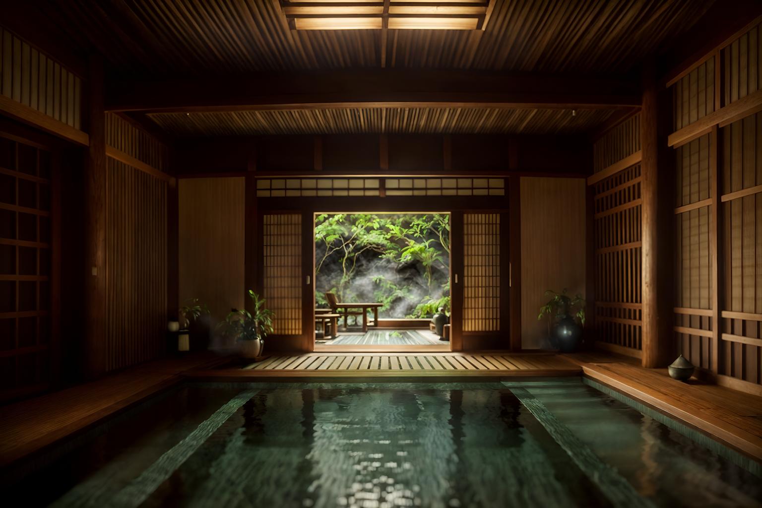 eco-friendly-style (onsen interior) . . cinematic photo, highly detailed, cinematic lighting, ultra-detailed, ultrarealistic, photorealism, 8k. eco-friendly interior design style. masterpiece, cinematic light, ultrarealistic+, photorealistic+, 8k, raw photo, realistic, sharp focus on eyes, (symmetrical eyes), (intact eyes), hyperrealistic, highest quality, best quality, , highly detailed, masterpiece, best quality, extremely detailed 8k wallpaper, masterpiece, best quality, ultra-detailed, best shadow, detailed background, detailed face, detailed eyes, high contrast, best illumination, detailed face, dulux, caustic, dynamic angle, detailed glow. dramatic lighting. highly detailed, insanely detailed hair, symmetrical, intricate details, professionally retouched, 8k high definition. strong bokeh. award winning photo.