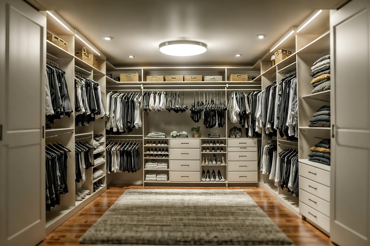 eco-friendly-style (walk in closet interior) . . cinematic photo, highly detailed, cinematic lighting, ultra-detailed, ultrarealistic, photorealism, 8k. eco-friendly interior design style. masterpiece, cinematic light, ultrarealistic+, photorealistic+, 8k, raw photo, realistic, sharp focus on eyes, (symmetrical eyes), (intact eyes), hyperrealistic, highest quality, best quality, , highly detailed, masterpiece, best quality, extremely detailed 8k wallpaper, masterpiece, best quality, ultra-detailed, best shadow, detailed background, detailed face, detailed eyes, high contrast, best illumination, detailed face, dulux, caustic, dynamic angle, detailed glow. dramatic lighting. highly detailed, insanely detailed hair, symmetrical, intricate details, professionally retouched, 8k high definition. strong bokeh. award winning photo.