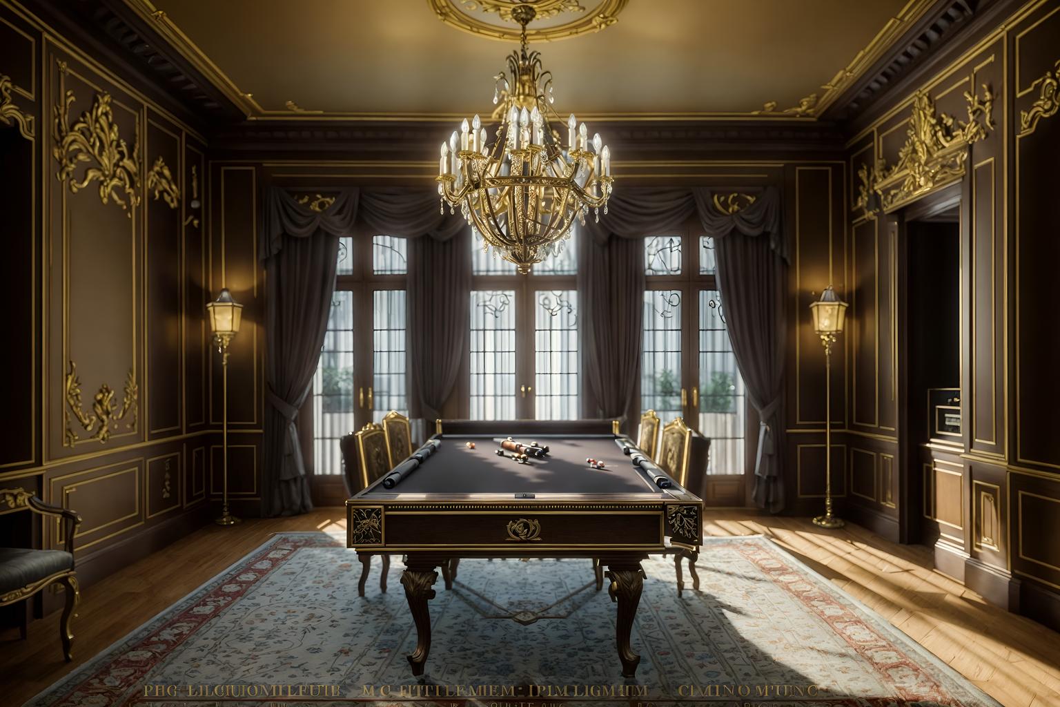 french-style (gaming room interior) . . cinematic photo, highly detailed, cinematic lighting, ultra-detailed, ultrarealistic, photorealism, 8k. french interior design style. masterpiece, cinematic light, ultrarealistic+, photorealistic+, 8k, raw photo, realistic, sharp focus on eyes, (symmetrical eyes), (intact eyes), hyperrealistic, highest quality, best quality, , highly detailed, masterpiece, best quality, extremely detailed 8k wallpaper, masterpiece, best quality, ultra-detailed, best shadow, detailed background, detailed face, detailed eyes, high contrast, best illumination, detailed face, dulux, caustic, dynamic angle, detailed glow. dramatic lighting. highly detailed, insanely detailed hair, symmetrical, intricate details, professionally retouched, 8k high definition. strong bokeh. award winning photo.