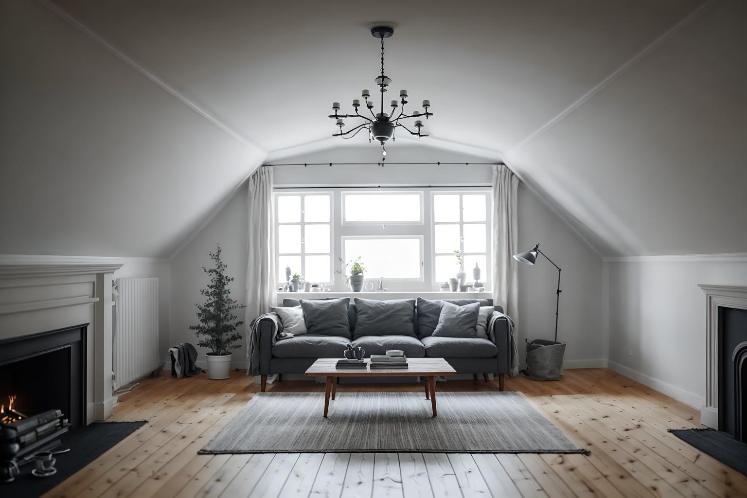 scandinavian-style (attic interior) . with . . cinematic photo, highly detailed, cinematic lighting, ultra-detailed, ultrarealistic, photorealism, 8k. scandinavian interior design style. masterpiece, cinematic light, ultrarealistic+, photorealistic+, 8k, raw photo, realistic, sharp focus on eyes, (symmetrical eyes), (intact eyes), hyperrealistic, highest quality, best quality, , highly detailed, masterpiece, best quality, extremely detailed 8k wallpaper, masterpiece, best quality, ultra-detailed, best shadow, detailed background, detailed face, detailed eyes, high contrast, best illumination, detailed face, dulux, caustic, dynamic angle, detailed glow. dramatic lighting. highly detailed, insanely detailed hair, symmetrical, intricate details, professionally retouched, 8k high definition. strong bokeh. award winning photo.