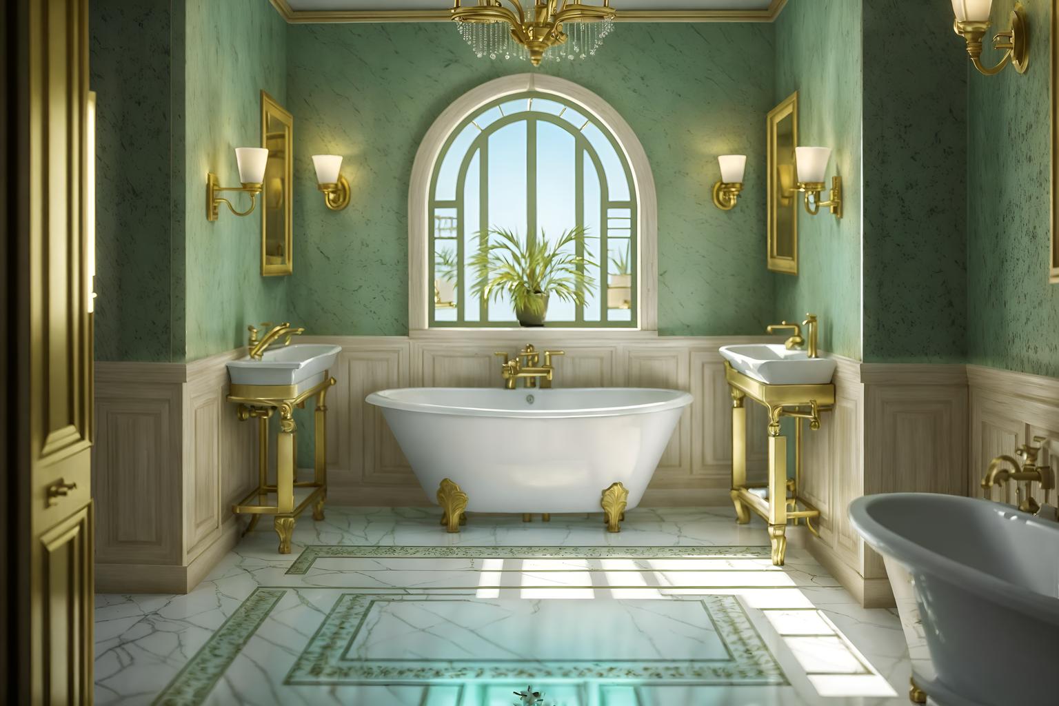 mediterranean-style (hotel bathroom interior) with plant and bathroom cabinet and shower and mirror and bathtub and bath rail and bath towel and toilet seat. . . cinematic photo, highly detailed, cinematic lighting, ultra-detailed, ultrarealistic, photorealism, 8k. mediterranean interior design style. masterpiece, cinematic light, ultrarealistic+, photorealistic+, 8k, raw photo, realistic, sharp focus on eyes, (symmetrical eyes), (intact eyes), hyperrealistic, highest quality, best quality, , highly detailed, masterpiece, best quality, extremely detailed 8k wallpaper, masterpiece, best quality, ultra-detailed, best shadow, detailed background, detailed face, detailed eyes, high contrast, best illumination, detailed face, dulux, caustic, dynamic angle, detailed glow. dramatic lighting. highly detailed, insanely detailed hair, symmetrical, intricate details, professionally retouched, 8k high definition. strong bokeh. award winning photo.
