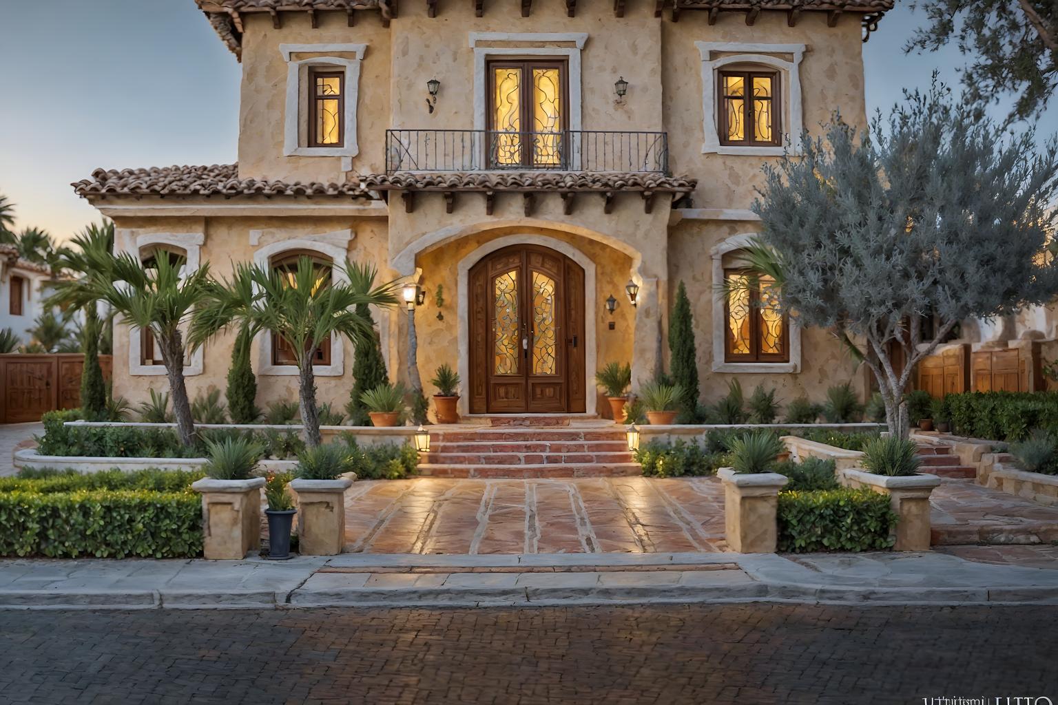 mediterranean-style exterior designed (house exterior exterior) . . cinematic photo, highly detailed, cinematic lighting, ultra-detailed, ultrarealistic, photorealism, 8k. mediterranean exterior design style. masterpiece, cinematic light, ultrarealistic+, photorealistic+, 8k, raw photo, realistic, sharp focus on eyes, (symmetrical eyes), (intact eyes), hyperrealistic, highest quality, best quality, , highly detailed, masterpiece, best quality, extremely detailed 8k wallpaper, masterpiece, best quality, ultra-detailed, best shadow, detailed background, detailed face, detailed eyes, high contrast, best illumination, detailed face, dulux, caustic, dynamic angle, detailed glow. dramatic lighting. highly detailed, insanely detailed hair, symmetrical, intricate details, professionally retouched, 8k high definition. strong bokeh. award winning photo.