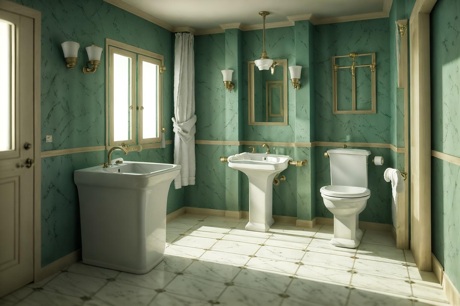 mediterranean-style (toilet interior) with sink with tap and toilet with toilet seat up and toilet paper hanger and sink with tap. . . cinematic photo, highly detailed, cinematic lighting, ultra-detailed, ultrarealistic, photorealism, 8k. mediterranean interior design style. masterpiece, cinematic light, ultrarealistic+, photorealistic+, 8k, raw photo, realistic, sharp focus on eyes, (symmetrical eyes), (intact eyes), hyperrealistic, highest quality, best quality, , highly detailed, masterpiece, best quality, extremely detailed 8k wallpaper, masterpiece, best quality, ultra-detailed, best shadow, detailed background, detailed face, detailed eyes, high contrast, best illumination, detailed face, dulux, caustic, dynamic angle, detailed glow. dramatic lighting. highly detailed, insanely detailed hair, symmetrical, intricate details, professionally retouched, 8k high definition. strong bokeh. award winning photo.