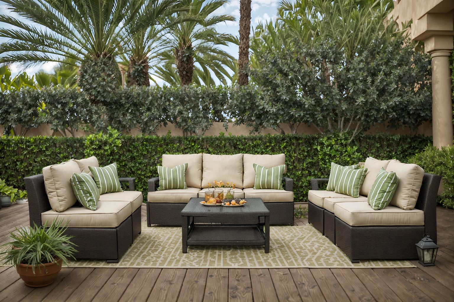 mediterranean-style designed (outdoor patio ) with patio couch with pillows and deck with deck chairs and plant and grass and barbeque or grill and patio couch with pillows. . . cinematic photo, highly detailed, cinematic lighting, ultra-detailed, ultrarealistic, photorealism, 8k. mediterranean design style. masterpiece, cinematic light, ultrarealistic+, photorealistic+, 8k, raw photo, realistic, sharp focus on eyes, (symmetrical eyes), (intact eyes), hyperrealistic, highest quality, best quality, , highly detailed, masterpiece, best quality, extremely detailed 8k wallpaper, masterpiece, best quality, ultra-detailed, best shadow, detailed background, detailed face, detailed eyes, high contrast, best illumination, detailed face, dulux, caustic, dynamic angle, detailed glow. dramatic lighting. highly detailed, insanely detailed hair, symmetrical, intricate details, professionally retouched, 8k high definition. strong bokeh. award winning photo.