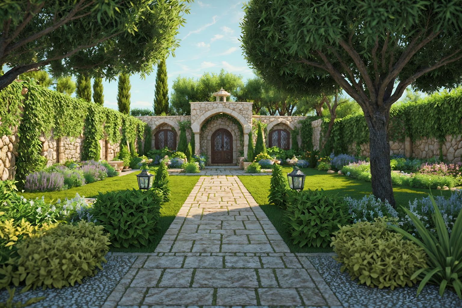 mediterranean-style designed (outdoor garden ) with grass and garden plants and garden tree and grass. . . cinematic photo, highly detailed, cinematic lighting, ultra-detailed, ultrarealistic, photorealism, 8k. mediterranean design style. masterpiece, cinematic light, ultrarealistic+, photorealistic+, 8k, raw photo, realistic, sharp focus on eyes, (symmetrical eyes), (intact eyes), hyperrealistic, highest quality, best quality, , highly detailed, masterpiece, best quality, extremely detailed 8k wallpaper, masterpiece, best quality, ultra-detailed, best shadow, detailed background, detailed face, detailed eyes, high contrast, best illumination, detailed face, dulux, caustic, dynamic angle, detailed glow. dramatic lighting. highly detailed, insanely detailed hair, symmetrical, intricate details, professionally retouched, 8k high definition. strong bokeh. award winning photo.