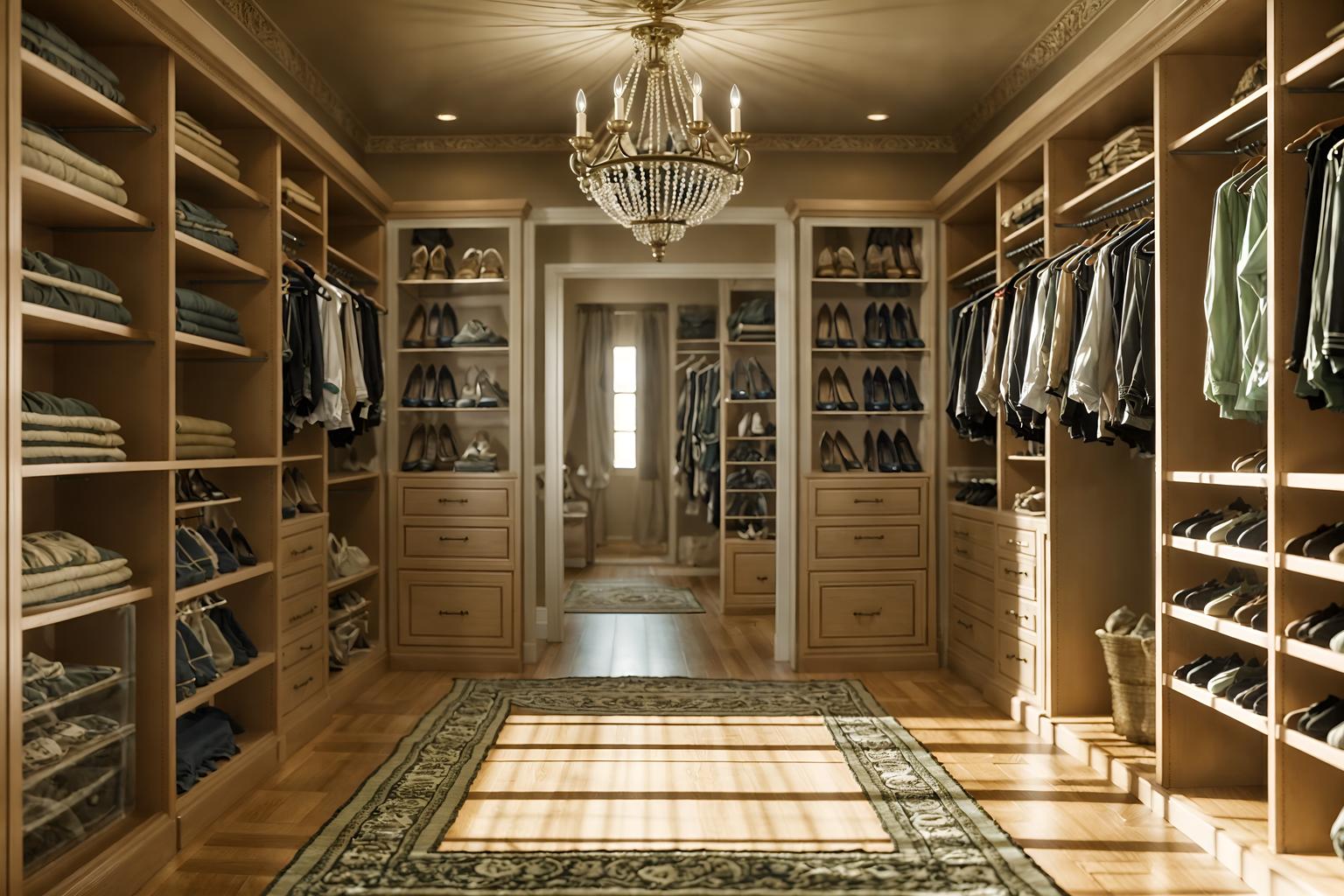 mediterranean-style (walk in closet interior) . . cinematic photo, highly detailed, cinematic lighting, ultra-detailed, ultrarealistic, photorealism, 8k. mediterranean interior design style. masterpiece, cinematic light, ultrarealistic+, photorealistic+, 8k, raw photo, realistic, sharp focus on eyes, (symmetrical eyes), (intact eyes), hyperrealistic, highest quality, best quality, , highly detailed, masterpiece, best quality, extremely detailed 8k wallpaper, masterpiece, best quality, ultra-detailed, best shadow, detailed background, detailed face, detailed eyes, high contrast, best illumination, detailed face, dulux, caustic, dynamic angle, detailed glow. dramatic lighting. highly detailed, insanely detailed hair, symmetrical, intricate details, professionally retouched, 8k high definition. strong bokeh. award winning photo.