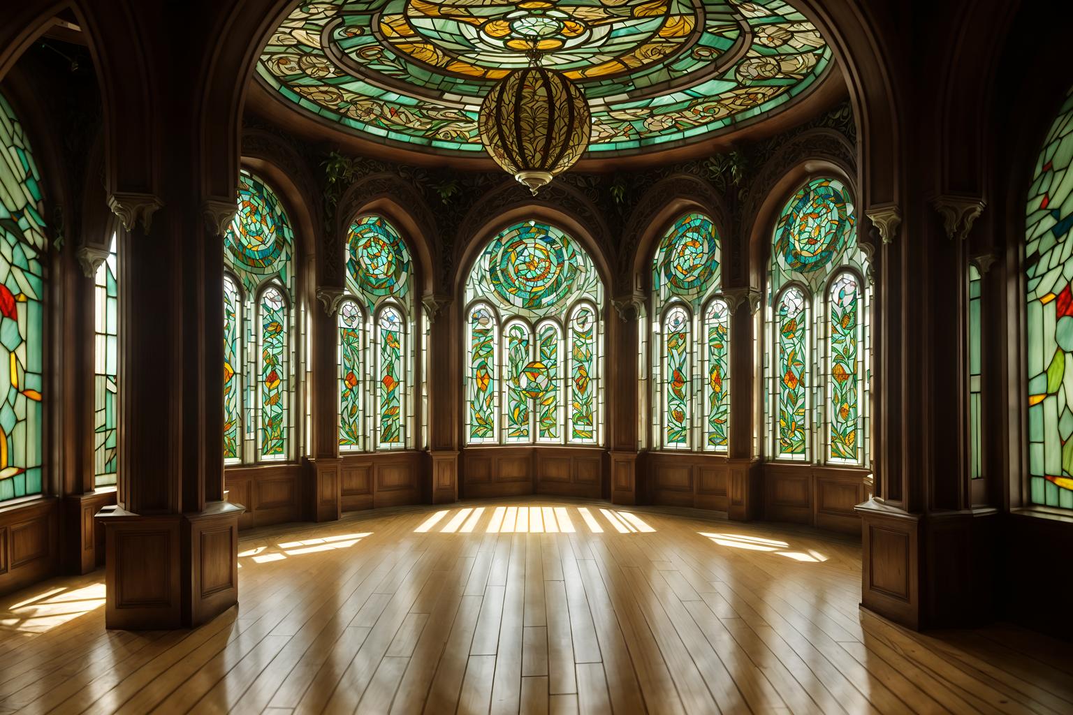 art nouveau-style (exhibition space interior) . with soft, rounded lines and curving, plant-like embellishments and mosaics and stained glass and wallpaper patterns of feathers and curved glass and ashy colors and arches and curved forms. . cinematic photo, highly detailed, cinematic lighting, ultra-detailed, ultrarealistic, photorealism, 8k. art nouveau interior design style. masterpiece, cinematic light, ultrarealistic+, photorealistic+, 8k, raw photo, realistic, sharp focus on eyes, (symmetrical eyes), (intact eyes), hyperrealistic, highest quality, best quality, , highly detailed, masterpiece, best quality, extremely detailed 8k wallpaper, masterpiece, best quality, ultra-detailed, best shadow, detailed background, detailed face, detailed eyes, high contrast, best illumination, detailed face, dulux, caustic, dynamic angle, detailed glow. dramatic lighting. highly detailed, insanely detailed hair, symmetrical, intricate details, professionally retouched, 8k high definition. strong bokeh. award winning photo.