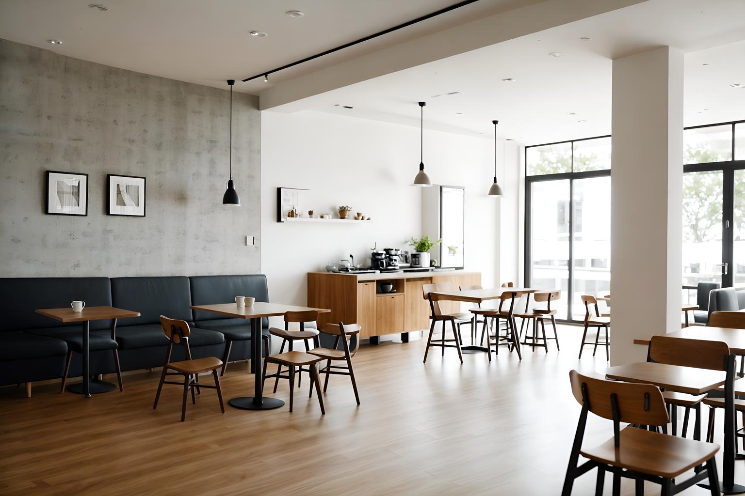 modern-style (coffee shop interior) . with simple, clean lines and simplistic furniture and open and natural lighting and natural materials and elements and practicality and functionality and neutral walls and textures and simple, clean lines and simplistic furniture. . cinematic photo, highly detailed, cinematic lighting, ultra-detailed, ultrarealistic, photorealism, 8k. modern interior design style. masterpiece, cinematic light, ultrarealistic+, photorealistic+, 8k, raw photo, realistic, sharp focus on eyes, (symmetrical eyes), (intact eyes), hyperrealistic, highest quality, best quality, , highly detailed, masterpiece, best quality, extremely detailed 8k wallpaper, masterpiece, best quality, ultra-detailed, best shadow, detailed background, detailed face, detailed eyes, high contrast, best illumination, detailed face, dulux, caustic, dynamic angle, detailed glow. dramatic lighting. highly detailed, insanely detailed hair, symmetrical, intricate details, professionally retouched, 8k high definition. strong bokeh. award winning photo.