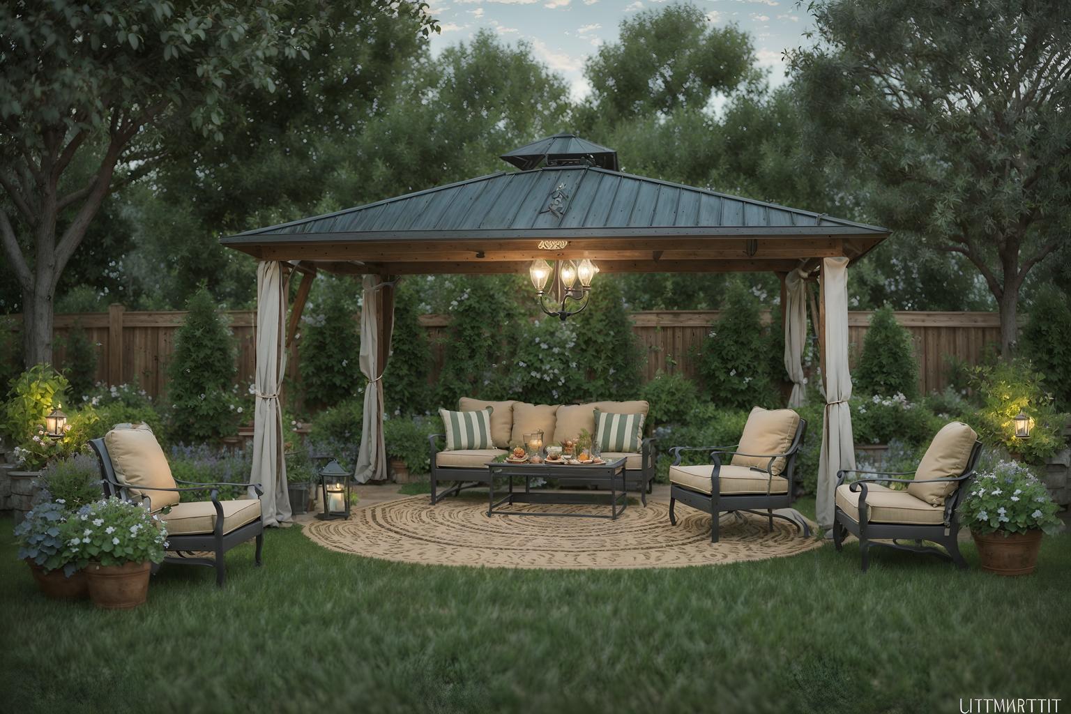 french country-style designed (outdoor patio ) with grass and barbeque or grill and deck with deck chairs and plant and patio couch with pillows and grass. . with . . cinematic photo, highly detailed, cinematic lighting, ultra-detailed, ultrarealistic, photorealism, 8k. french country design style. masterpiece, cinematic light, ultrarealistic+, photorealistic+, 8k, raw photo, realistic, sharp focus on eyes, (symmetrical eyes), (intact eyes), hyperrealistic, highest quality, best quality, , highly detailed, masterpiece, best quality, extremely detailed 8k wallpaper, masterpiece, best quality, ultra-detailed, best shadow, detailed background, detailed face, detailed eyes, high contrast, best illumination, detailed face, dulux, caustic, dynamic angle, detailed glow. dramatic lighting. highly detailed, insanely detailed hair, symmetrical, intricate details, professionally retouched, 8k high definition. strong bokeh. award winning photo.