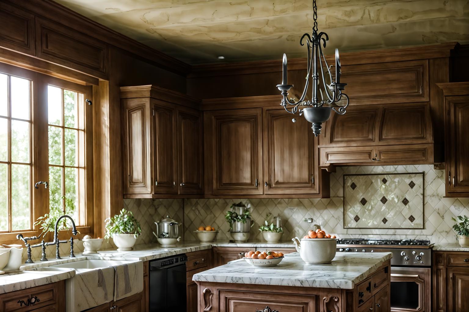 french country-style (kitchen interior) with sink and stove and plant and kitchen cabinets and worktops and refrigerator and sink. . with . . cinematic photo, highly detailed, cinematic lighting, ultra-detailed, ultrarealistic, photorealism, 8k. french country interior design style. masterpiece, cinematic light, ultrarealistic+, photorealistic+, 8k, raw photo, realistic, sharp focus on eyes, (symmetrical eyes), (intact eyes), hyperrealistic, highest quality, best quality, , highly detailed, masterpiece, best quality, extremely detailed 8k wallpaper, masterpiece, best quality, ultra-detailed, best shadow, detailed background, detailed face, detailed eyes, high contrast, best illumination, detailed face, dulux, caustic, dynamic angle, detailed glow. dramatic lighting. highly detailed, insanely detailed hair, symmetrical, intricate details, professionally retouched, 8k high definition. strong bokeh. award winning photo.