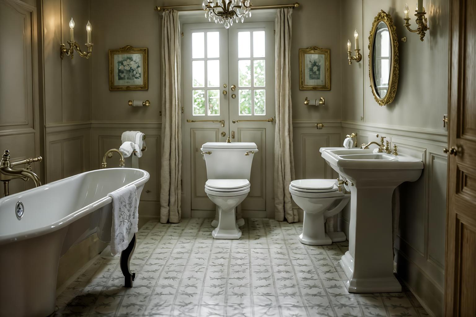 french country-style (toilet interior) with sink with tap and toilet paper hanger and toilet with toilet seat up and sink with tap. . with . . cinematic photo, highly detailed, cinematic lighting, ultra-detailed, ultrarealistic, photorealism, 8k. french country interior design style. masterpiece, cinematic light, ultrarealistic+, photorealistic+, 8k, raw photo, realistic, sharp focus on eyes, (symmetrical eyes), (intact eyes), hyperrealistic, highest quality, best quality, , highly detailed, masterpiece, best quality, extremely detailed 8k wallpaper, masterpiece, best quality, ultra-detailed, best shadow, detailed background, detailed face, detailed eyes, high contrast, best illumination, detailed face, dulux, caustic, dynamic angle, detailed glow. dramatic lighting. highly detailed, insanely detailed hair, symmetrical, intricate details, professionally retouched, 8k high definition. strong bokeh. award winning photo.