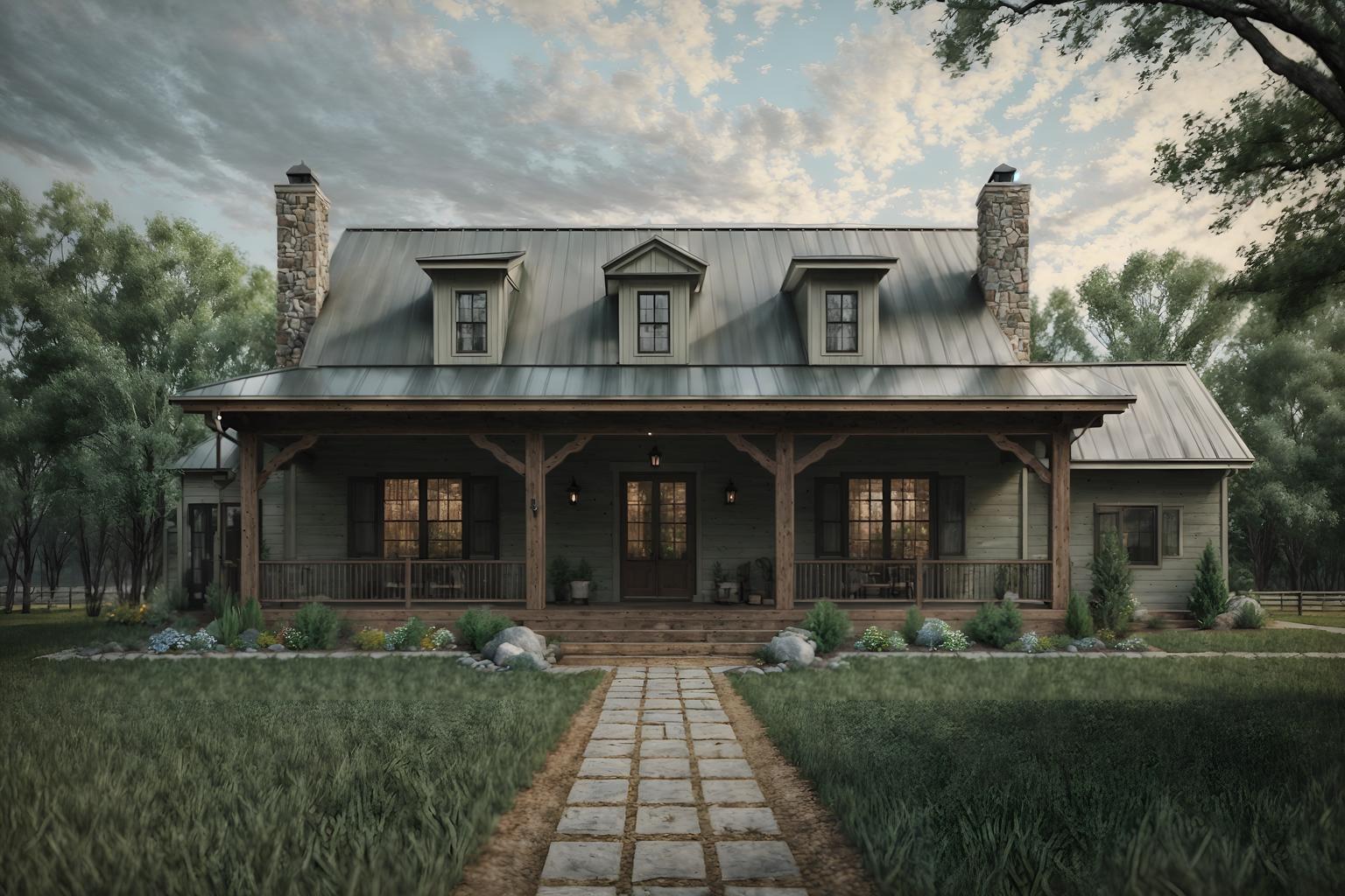 farmhouse-style exterior designed (house exterior exterior) . with . . cinematic photo, highly detailed, cinematic lighting, ultra-detailed, ultrarealistic, photorealism, 8k. farmhouse exterior design style. masterpiece, cinematic light, ultrarealistic+, photorealistic+, 8k, raw photo, realistic, sharp focus on eyes, (symmetrical eyes), (intact eyes), hyperrealistic, highest quality, best quality, , highly detailed, masterpiece, best quality, extremely detailed 8k wallpaper, masterpiece, best quality, ultra-detailed, best shadow, detailed background, detailed face, detailed eyes, high contrast, best illumination, detailed face, dulux, caustic, dynamic angle, detailed glow. dramatic lighting. highly detailed, insanely detailed hair, symmetrical, intricate details, professionally retouched, 8k high definition. strong bokeh. award winning photo.