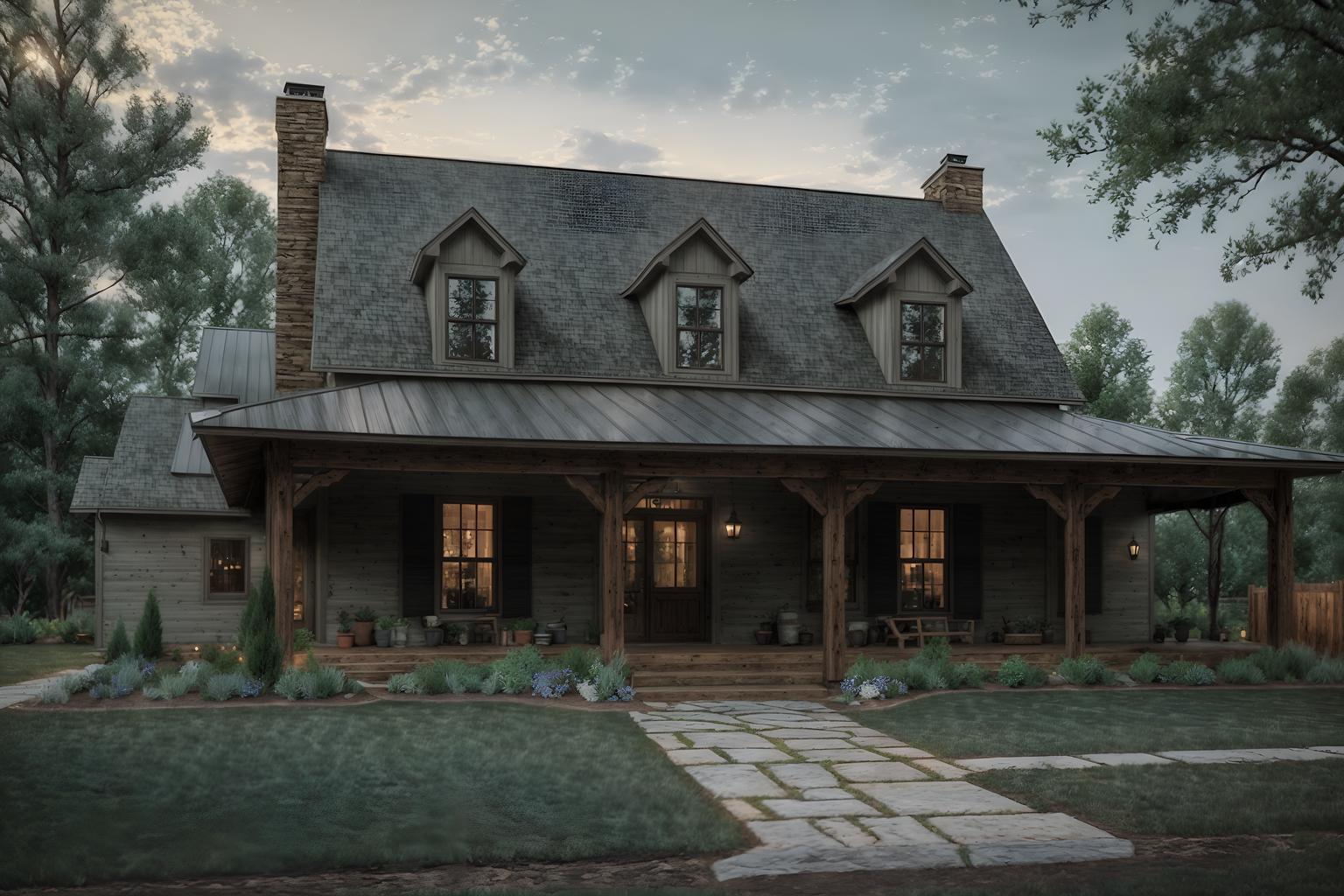 farmhouse-style exterior designed (house exterior exterior) . with . . cinematic photo, highly detailed, cinematic lighting, ultra-detailed, ultrarealistic, photorealism, 8k. farmhouse exterior design style. masterpiece, cinematic light, ultrarealistic+, photorealistic+, 8k, raw photo, realistic, sharp focus on eyes, (symmetrical eyes), (intact eyes), hyperrealistic, highest quality, best quality, , highly detailed, masterpiece, best quality, extremely detailed 8k wallpaper, masterpiece, best quality, ultra-detailed, best shadow, detailed background, detailed face, detailed eyes, high contrast, best illumination, detailed face, dulux, caustic, dynamic angle, detailed glow. dramatic lighting. highly detailed, insanely detailed hair, symmetrical, intricate details, professionally retouched, 8k high definition. strong bokeh. award winning photo.