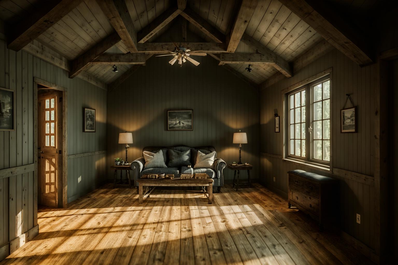 farmhouse-style (attic interior) . with . . cinematic photo, highly detailed, cinematic lighting, ultra-detailed, ultrarealistic, photorealism, 8k. farmhouse interior design style. masterpiece, cinematic light, ultrarealistic+, photorealistic+, 8k, raw photo, realistic, sharp focus on eyes, (symmetrical eyes), (intact eyes), hyperrealistic, highest quality, best quality, , highly detailed, masterpiece, best quality, extremely detailed 8k wallpaper, masterpiece, best quality, ultra-detailed, best shadow, detailed background, detailed face, detailed eyes, high contrast, best illumination, detailed face, dulux, caustic, dynamic angle, detailed glow. dramatic lighting. highly detailed, insanely detailed hair, symmetrical, intricate details, professionally retouched, 8k high definition. strong bokeh. award winning photo.