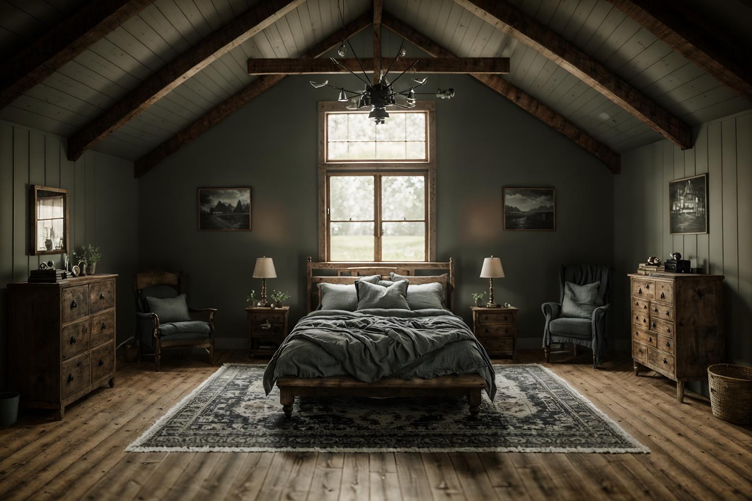 farmhouse-style (attic interior) . with . . cinematic photo, highly detailed, cinematic lighting, ultra-detailed, ultrarealistic, photorealism, 8k. farmhouse interior design style. masterpiece, cinematic light, ultrarealistic+, photorealistic+, 8k, raw photo, realistic, sharp focus on eyes, (symmetrical eyes), (intact eyes), hyperrealistic, highest quality, best quality, , highly detailed, masterpiece, best quality, extremely detailed 8k wallpaper, masterpiece, best quality, ultra-detailed, best shadow, detailed background, detailed face, detailed eyes, high contrast, best illumination, detailed face, dulux, caustic, dynamic angle, detailed glow. dramatic lighting. highly detailed, insanely detailed hair, symmetrical, intricate details, professionally retouched, 8k high definition. strong bokeh. award winning photo.