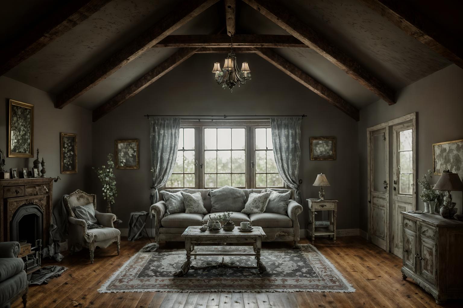 shabby chic-style (attic interior) . . cinematic photo, highly detailed, cinematic lighting, ultra-detailed, ultrarealistic, photorealism, 8k. shabby chic interior design style. masterpiece, cinematic light, ultrarealistic+, photorealistic+, 8k, raw photo, realistic, sharp focus on eyes, (symmetrical eyes), (intact eyes), hyperrealistic, highest quality, best quality, , highly detailed, masterpiece, best quality, extremely detailed 8k wallpaper, masterpiece, best quality, ultra-detailed, best shadow, detailed background, detailed face, detailed eyes, high contrast, best illumination, detailed face, dulux, caustic, dynamic angle, detailed glow. dramatic lighting. highly detailed, insanely detailed hair, symmetrical, intricate details, professionally retouched, 8k high definition. strong bokeh. award winning photo.