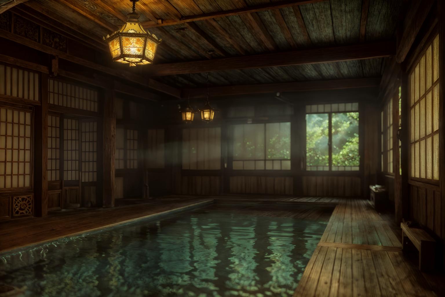 shabby chic-style (onsen interior) . . cinematic photo, highly detailed, cinematic lighting, ultra-detailed, ultrarealistic, photorealism, 8k. shabby chic interior design style. masterpiece, cinematic light, ultrarealistic+, photorealistic+, 8k, raw photo, realistic, sharp focus on eyes, (symmetrical eyes), (intact eyes), hyperrealistic, highest quality, best quality, , highly detailed, masterpiece, best quality, extremely detailed 8k wallpaper, masterpiece, best quality, ultra-detailed, best shadow, detailed background, detailed face, detailed eyes, high contrast, best illumination, detailed face, dulux, caustic, dynamic angle, detailed glow. dramatic lighting. highly detailed, insanely detailed hair, symmetrical, intricate details, professionally retouched, 8k high definition. strong bokeh. award winning photo.