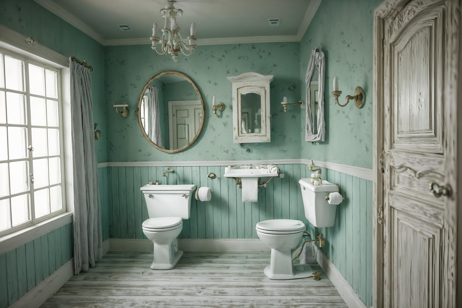 shabby chic-style (toilet interior) with toilet with toilet seat up and toilet paper hanger and sink with tap and toilet with toilet seat up. . . cinematic photo, highly detailed, cinematic lighting, ultra-detailed, ultrarealistic, photorealism, 8k. shabby chic interior design style. masterpiece, cinematic light, ultrarealistic+, photorealistic+, 8k, raw photo, realistic, sharp focus on eyes, (symmetrical eyes), (intact eyes), hyperrealistic, highest quality, best quality, , highly detailed, masterpiece, best quality, extremely detailed 8k wallpaper, masterpiece, best quality, ultra-detailed, best shadow, detailed background, detailed face, detailed eyes, high contrast, best illumination, detailed face, dulux, caustic, dynamic angle, detailed glow. dramatic lighting. highly detailed, insanely detailed hair, symmetrical, intricate details, professionally retouched, 8k high definition. strong bokeh. award winning photo.