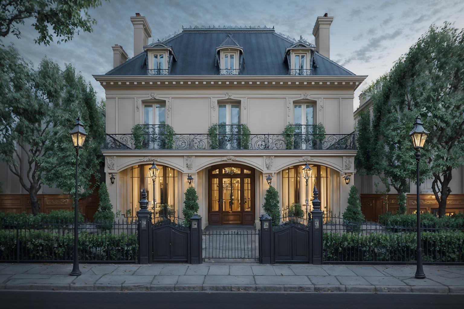 parisian-style exterior designed (house exterior exterior) . . cinematic photo, highly detailed, cinematic lighting, ultra-detailed, ultrarealistic, photorealism, 8k. parisian exterior design style. masterpiece, cinematic light, ultrarealistic+, photorealistic+, 8k, raw photo, realistic, sharp focus on eyes, (symmetrical eyes), (intact eyes), hyperrealistic, highest quality, best quality, , highly detailed, masterpiece, best quality, extremely detailed 8k wallpaper, masterpiece, best quality, ultra-detailed, best shadow, detailed background, detailed face, detailed eyes, high contrast, best illumination, detailed face, dulux, caustic, dynamic angle, detailed glow. dramatic lighting. highly detailed, insanely detailed hair, symmetrical, intricate details, professionally retouched, 8k high definition. strong bokeh. award winning photo.