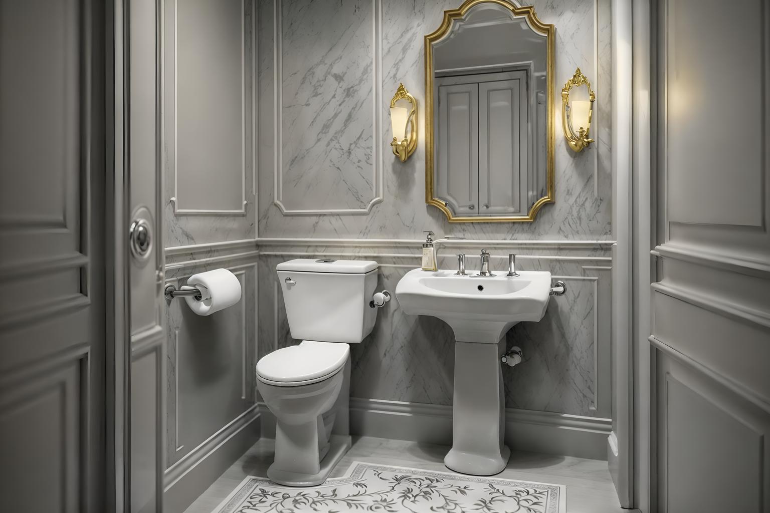 parisian-style (toilet interior) with toilet with toilet seat up and toilet paper hanger and sink with tap and toilet with toilet seat up. . . cinematic photo, highly detailed, cinematic lighting, ultra-detailed, ultrarealistic, photorealism, 8k. parisian interior design style. masterpiece, cinematic light, ultrarealistic+, photorealistic+, 8k, raw photo, realistic, sharp focus on eyes, (symmetrical eyes), (intact eyes), hyperrealistic, highest quality, best quality, , highly detailed, masterpiece, best quality, extremely detailed 8k wallpaper, masterpiece, best quality, ultra-detailed, best shadow, detailed background, detailed face, detailed eyes, high contrast, best illumination, detailed face, dulux, caustic, dynamic angle, detailed glow. dramatic lighting. highly detailed, insanely detailed hair, symmetrical, intricate details, professionally retouched, 8k high definition. strong bokeh. award winning photo.