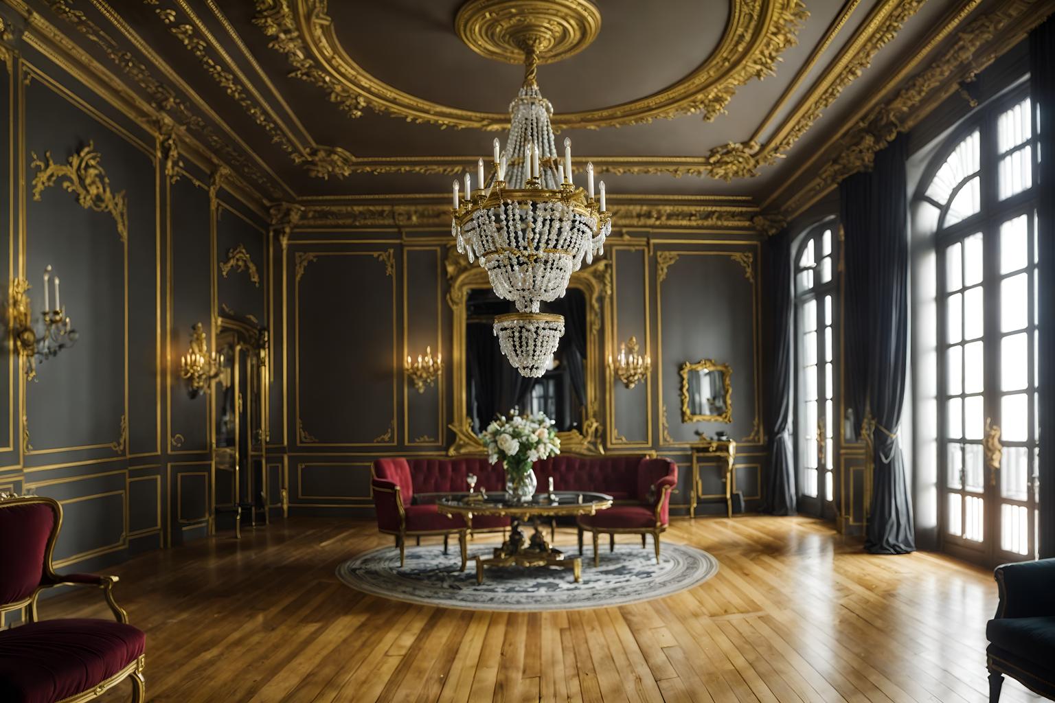 parisian-style (exhibition space interior) . . cinematic photo, highly detailed, cinematic lighting, ultra-detailed, ultrarealistic, photorealism, 8k. parisian interior design style. masterpiece, cinematic light, ultrarealistic+, photorealistic+, 8k, raw photo, realistic, sharp focus on eyes, (symmetrical eyes), (intact eyes), hyperrealistic, highest quality, best quality, , highly detailed, masterpiece, best quality, extremely detailed 8k wallpaper, masterpiece, best quality, ultra-detailed, best shadow, detailed background, detailed face, detailed eyes, high contrast, best illumination, detailed face, dulux, caustic, dynamic angle, detailed glow. dramatic lighting. highly detailed, insanely detailed hair, symmetrical, intricate details, professionally retouched, 8k high definition. strong bokeh. award winning photo.