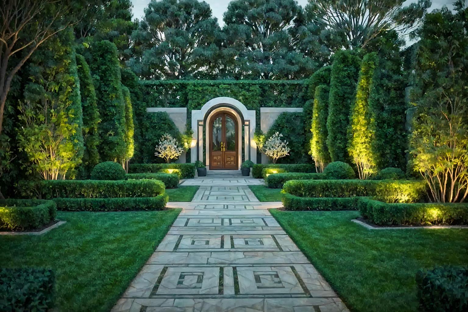 art deco-style designed (outdoor garden ) with garden tree and garden plants and grass and garden tree. . with glamour and abstract patterns and symmetrical designs and luxury and smooth lines and geometric lines and bold geometry and exuberant shapes. . cinematic photo, highly detailed, cinematic lighting, ultra-detailed, ultrarealistic, photorealism, 8k. art deco design style. masterpiece, cinematic light, ultrarealistic+, photorealistic+, 8k, raw photo, realistic, sharp focus on eyes, (symmetrical eyes), (intact eyes), hyperrealistic, highest quality, best quality, , highly detailed, masterpiece, best quality, extremely detailed 8k wallpaper, masterpiece, best quality, ultra-detailed, best shadow, detailed background, detailed face, detailed eyes, high contrast, best illumination, detailed face, dulux, caustic, dynamic angle, detailed glow. dramatic lighting. highly detailed, insanely detailed hair, symmetrical, intricate details, professionally retouched, 8k high definition. strong bokeh. award winning photo.