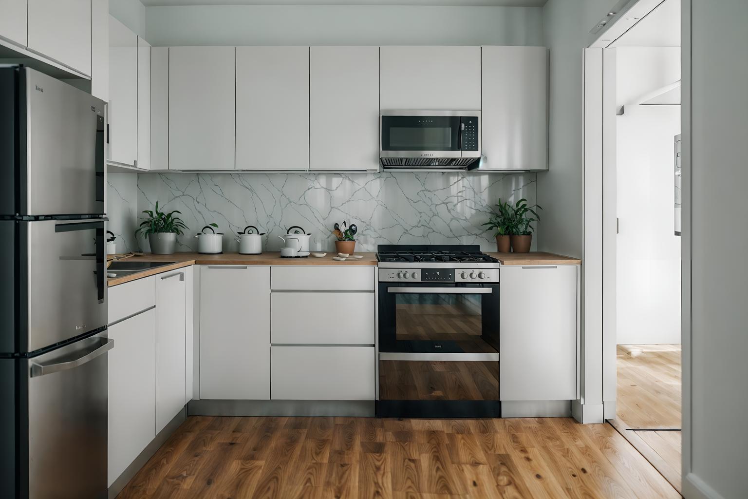 simple-style (kitchen interior) with stove and sink and kitchen cabinets and worktops and plant and refrigerator and stove. . . cinematic photo, highly detailed, cinematic lighting, ultra-detailed, ultrarealistic, photorealism, 8k. simple interior design style. masterpiece, cinematic light, ultrarealistic+, photorealistic+, 8k, raw photo, realistic, sharp focus on eyes, (symmetrical eyes), (intact eyes), hyperrealistic, highest quality, best quality, , highly detailed, masterpiece, best quality, extremely detailed 8k wallpaper, masterpiece, best quality, ultra-detailed, best shadow, detailed background, detailed face, detailed eyes, high contrast, best illumination, detailed face, dulux, caustic, dynamic angle, detailed glow. dramatic lighting. highly detailed, insanely detailed hair, symmetrical, intricate details, professionally retouched, 8k high definition. strong bokeh. award winning photo.