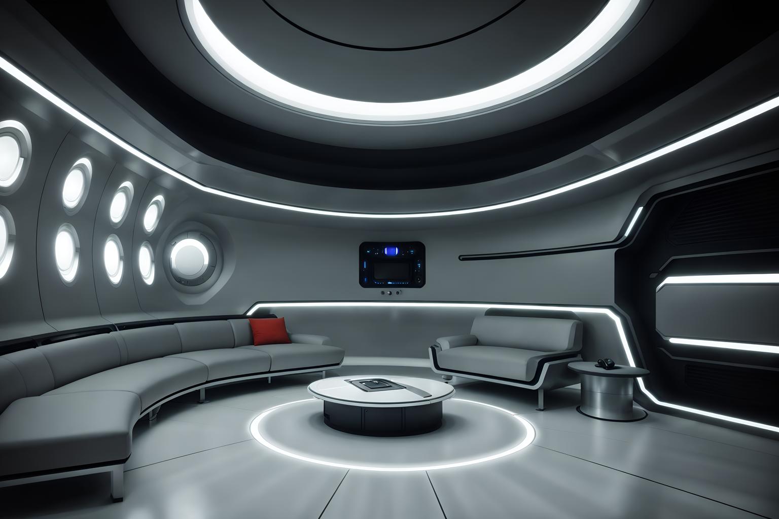futuristic-style (attic interior) . with minimalist clean lines and steel finishing and light colors and futurism minimalist interior and circular shapes and futuristic interior and spaceship interior and smooth polished marble. . cinematic photo, highly detailed, cinematic lighting, ultra-detailed, ultrarealistic, photorealism, 8k. futuristic interior design style. masterpiece, cinematic light, ultrarealistic+, photorealistic+, 8k, raw photo, realistic, sharp focus on eyes, (symmetrical eyes), (intact eyes), hyperrealistic, highest quality, best quality, , highly detailed, masterpiece, best quality, extremely detailed 8k wallpaper, masterpiece, best quality, ultra-detailed, best shadow, detailed background, detailed face, detailed eyes, high contrast, best illumination, detailed face, dulux, caustic, dynamic angle, detailed glow. dramatic lighting. highly detailed, insanely detailed hair, symmetrical, intricate details, professionally retouched, 8k high definition. strong bokeh. award winning photo.