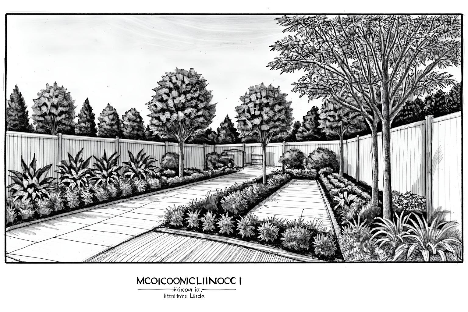 (hand-drawn monochrome black and white sketch line drawing)++ of sketch-style designed (outdoor garden) . a sketch of . with . . a sketch of . with grass and garden tree and garden plants. trending on artstation. black and white line drawing sketch without colors. masterpiece, cinematic light, ultrarealistic+, photorealistic+, 8k, raw photo, realistic, sharp focus on eyes, (symmetrical eyes), (intact eyes), hyperrealistic, highest quality, best quality, , highly detailed, masterpiece, best quality, extremely detailed 8k wallpaper, masterpiece, best quality, ultra-detailed, best shadow, detailed background, detailed face, detailed eyes, high contrast, best illumination, detailed face, dulux, caustic, dynamic angle, detailed glow. dramatic lighting. highly detailed, insanely detailed hair, symmetrical, intricate details, professionally retouched, 8k high definition. strong bokeh. award winning photo.