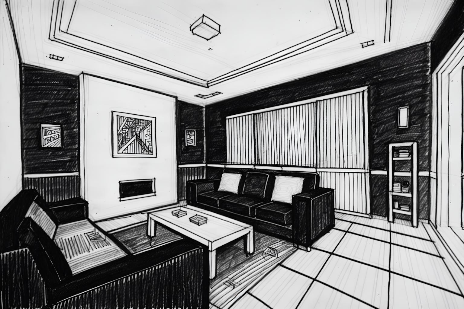 (hand-drawn monochrome black and white sketch line drawing)++ of sketch-style (gaming room) apartment interior. a sketch of interior. with . . a sketch of interior. trending on artstation. black and white line drawing sketch without colors. masterpiece, cinematic light, ultrarealistic+, photorealistic+, 8k, raw photo, realistic, sharp focus on eyes, (symmetrical eyes), (intact eyes), hyperrealistic, highest quality, best quality, , highly detailed, masterpiece, best quality, extremely detailed 8k wallpaper, masterpiece, best quality, ultra-detailed, best shadow, detailed background, detailed face, detailed eyes, high contrast, best illumination, detailed face, dulux, caustic, dynamic angle, detailed glow. dramatic lighting. highly detailed, insanely detailed hair, symmetrical, intricate details, professionally retouched, 8k high definition. strong bokeh. award winning photo.