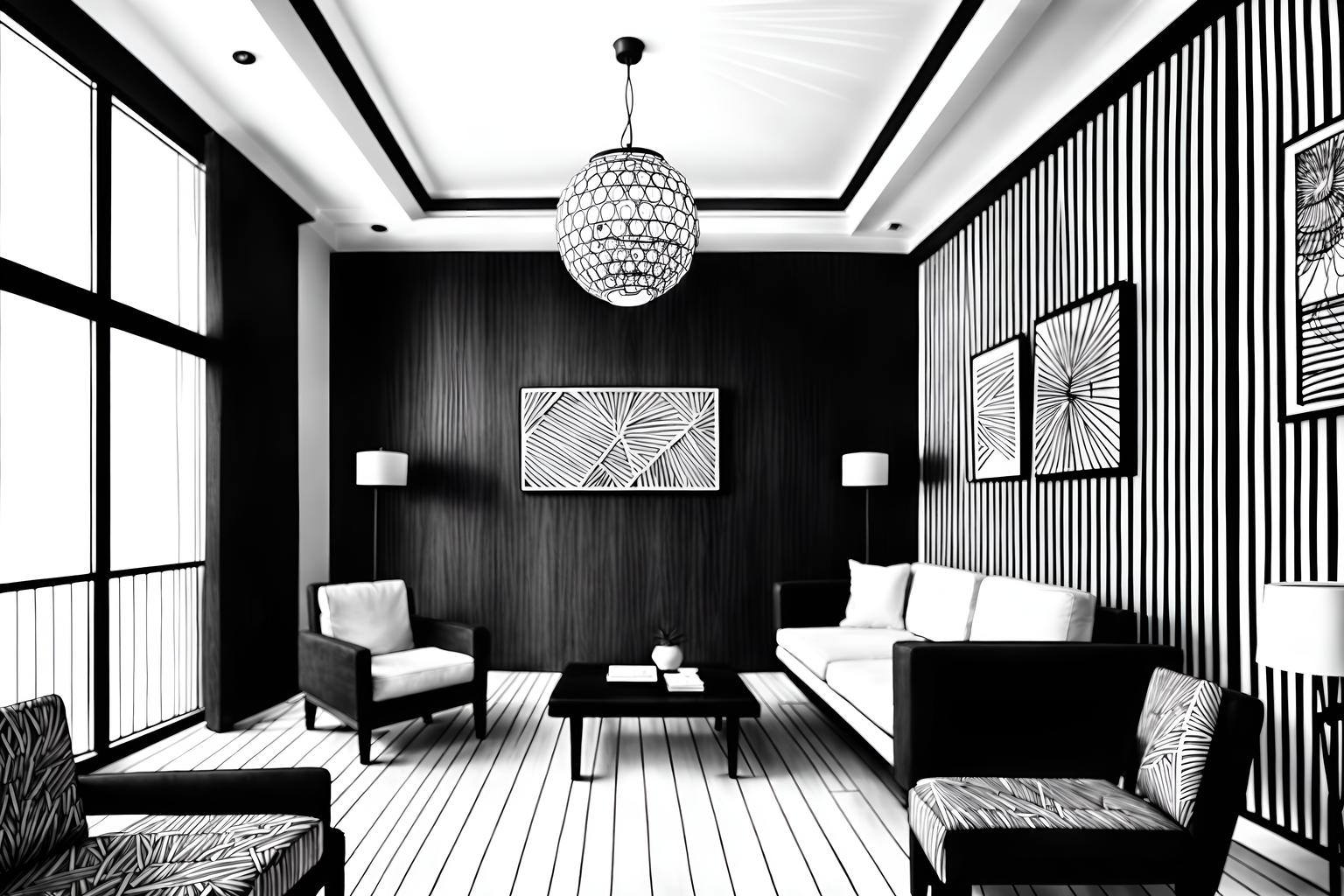 (hand-drawn monochrome black and white sketch line drawing)++ of sketch-style (hotel lobby) apartment interior. a sketch of interior. with . . a sketch of interior. with hanging lamps and lounge chairs and plant. trending on artstation. black and white line drawing sketch without colors. masterpiece, cinematic light, ultrarealistic+, photorealistic+, 8k, raw photo, realistic, sharp focus on eyes, (symmetrical eyes), (intact eyes), hyperrealistic, highest quality, best quality, , highly detailed, masterpiece, best quality, extremely detailed 8k wallpaper, masterpiece, best quality, ultra-detailed, best shadow, detailed background, detailed face, detailed eyes, high contrast, best illumination, detailed face, dulux, caustic, dynamic angle, detailed glow. dramatic lighting. highly detailed, insanely detailed hair, symmetrical, intricate details, professionally retouched, 8k high definition. strong bokeh. award winning photo.