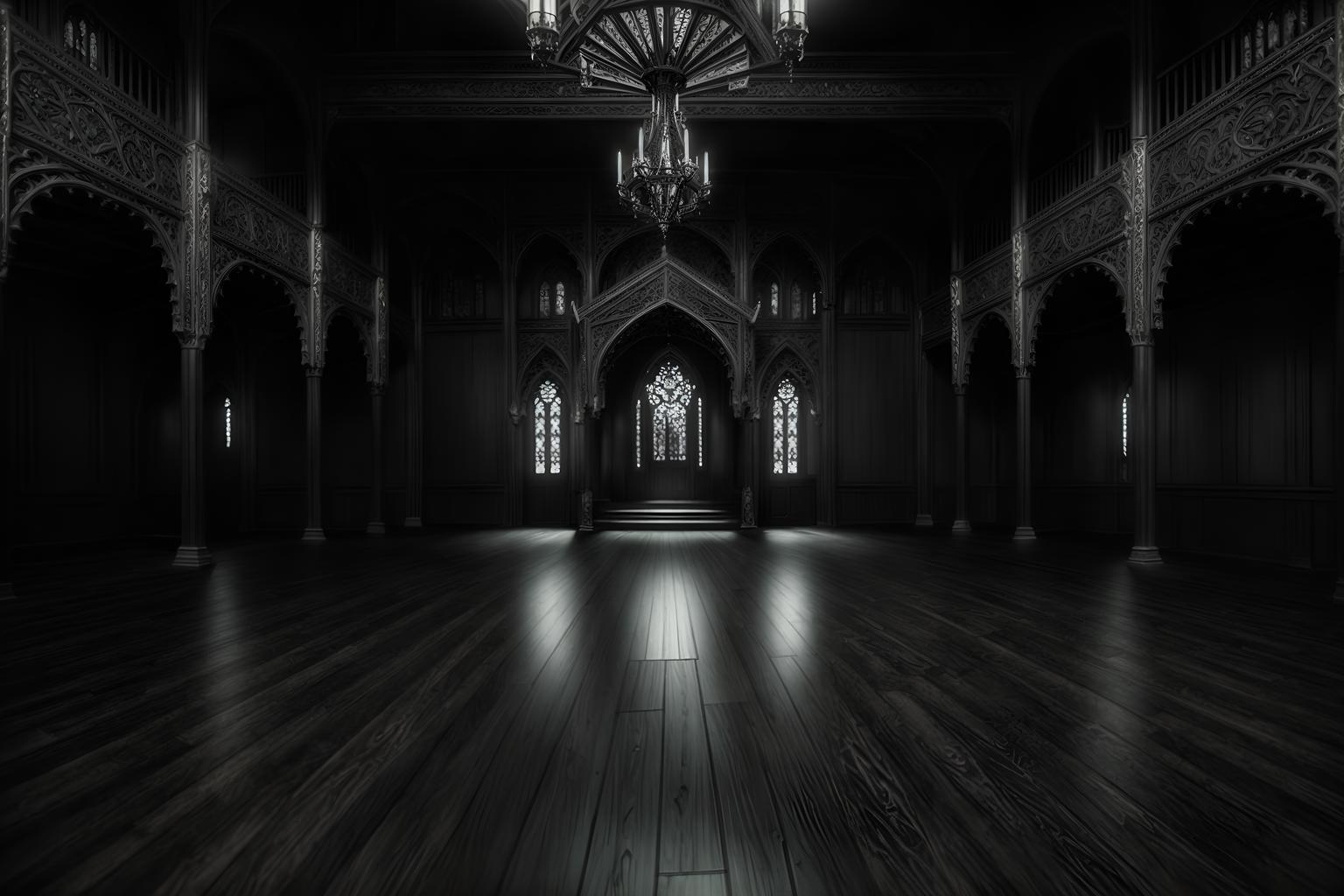 gothic-style (exhibition space interior) . . cinematic photo, highly detailed, cinematic lighting, ultra-detailed, ultrarealistic, photorealism, 8k. gothic interior design style. masterpiece, cinematic light, ultrarealistic+, photorealistic+, 8k, raw photo, realistic, sharp focus on eyes, (symmetrical eyes), (intact eyes), hyperrealistic, highest quality, best quality, , highly detailed, masterpiece, best quality, extremely detailed 8k wallpaper, masterpiece, best quality, ultra-detailed, best shadow, detailed background, detailed face, detailed eyes, high contrast, best illumination, detailed face, dulux, caustic, dynamic angle, detailed glow. dramatic lighting. highly detailed, insanely detailed hair, symmetrical, intricate details, professionally retouched, 8k high definition. strong bokeh. award winning photo.